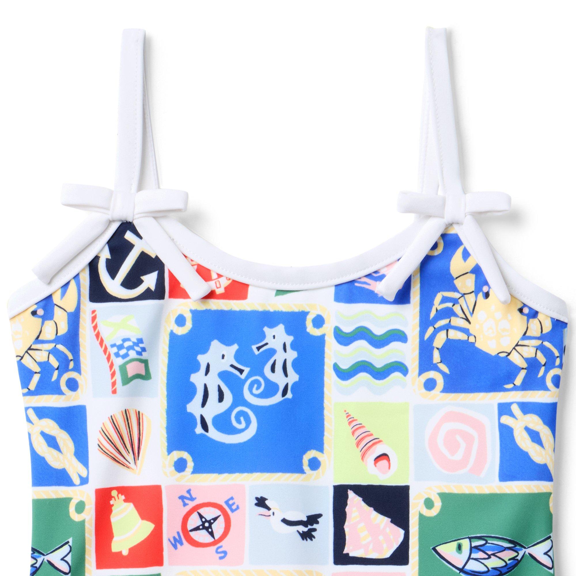 Recycled Nautical Swimsuit image number 1