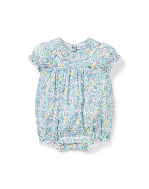 Baby Ditsy Floral Collared Romper