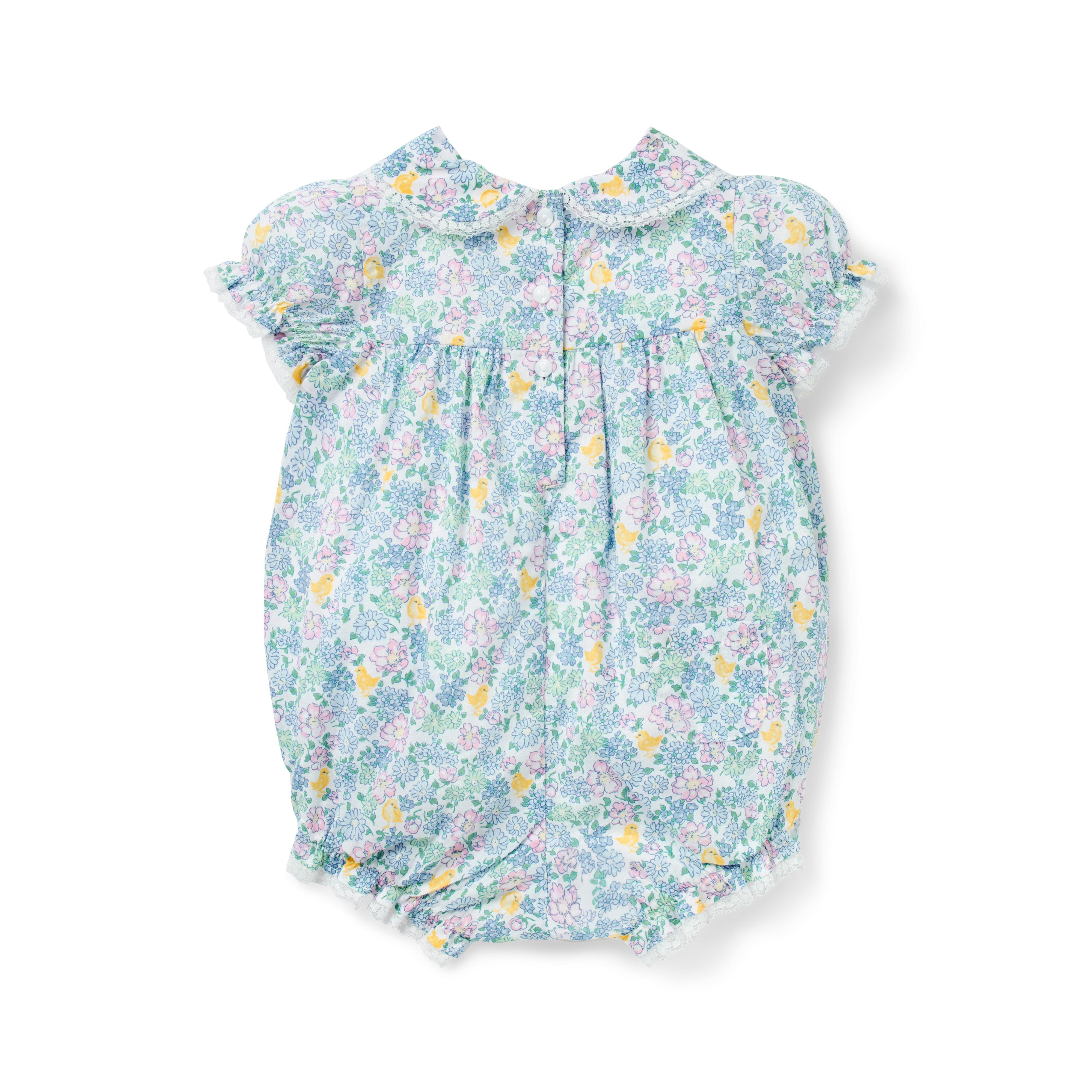 Baby Ditsy Floral Collared Romper image number 1
