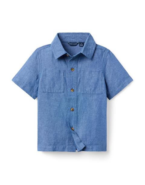 The Linen-Cotton Double Pocket Shirt