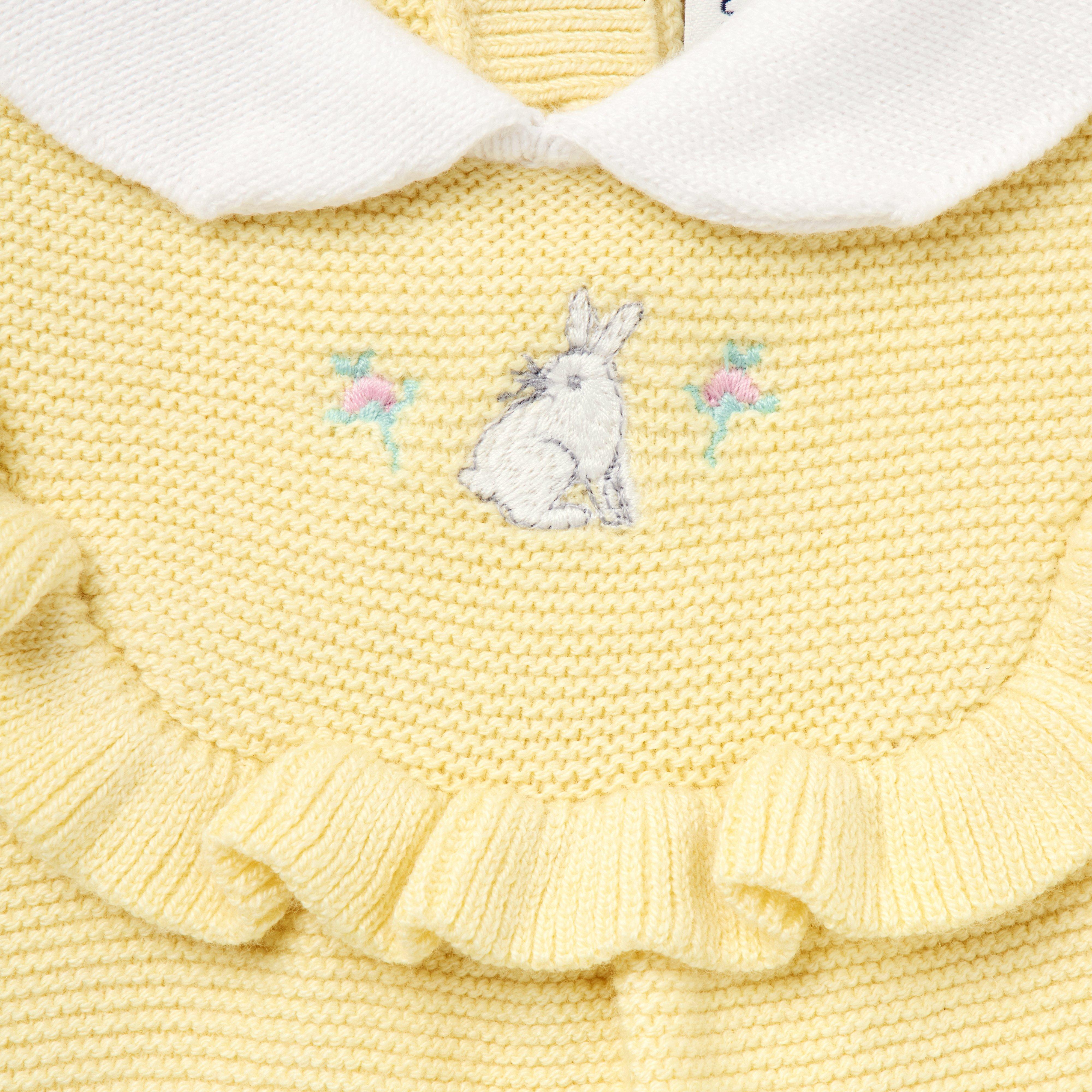 Baby Bunny Knit Romper image number 1