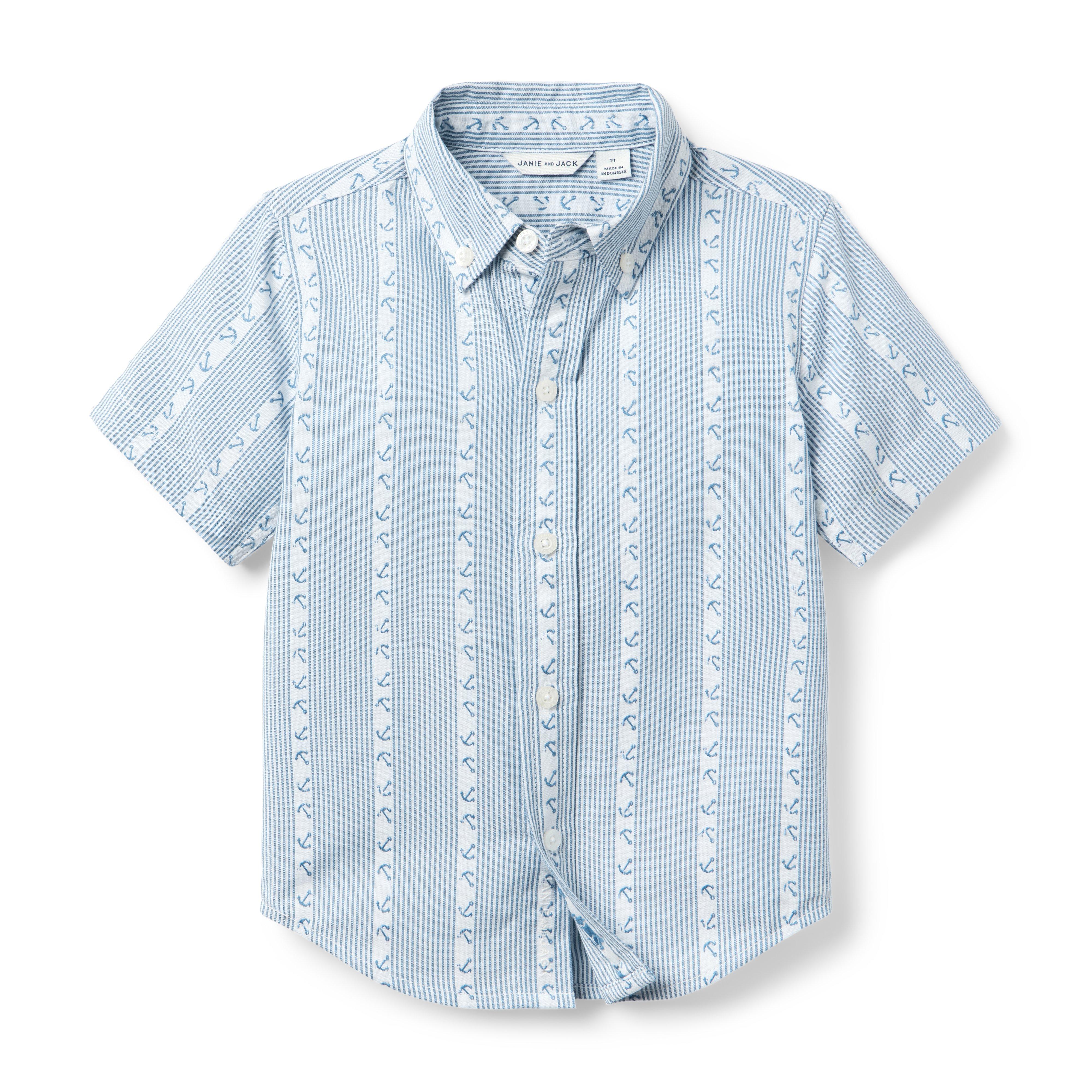 Anchor Stripe Jacquard Shirt