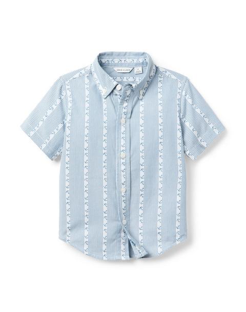 Anchor Stripe Jacquard Shirt