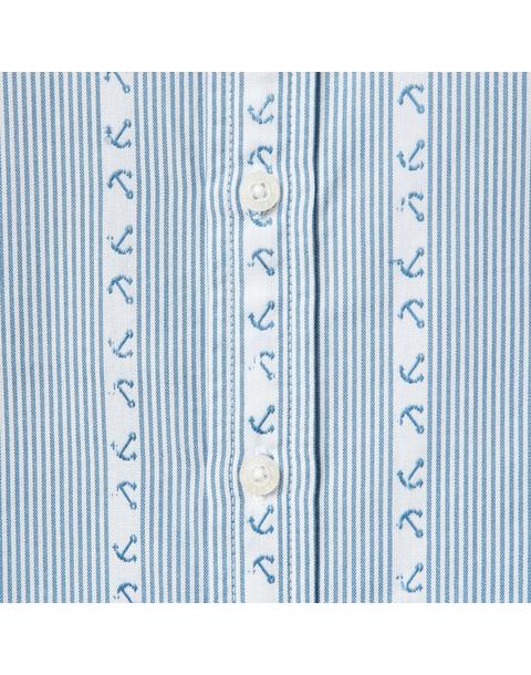 Anchor Stripe Jacquard Shirt