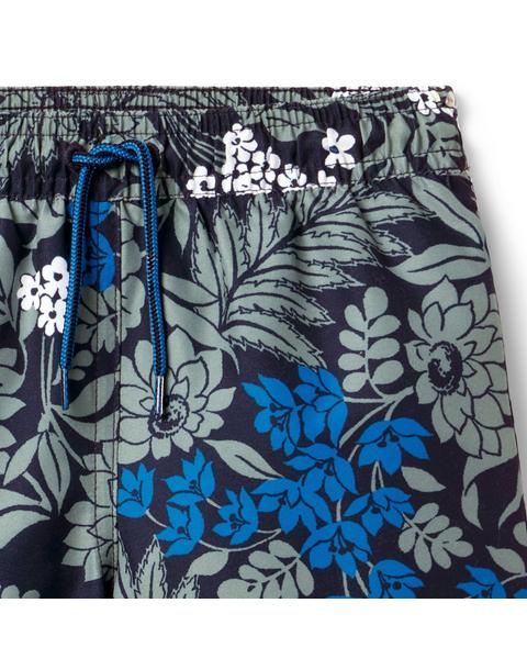 Recycled Floral Swim Trunk