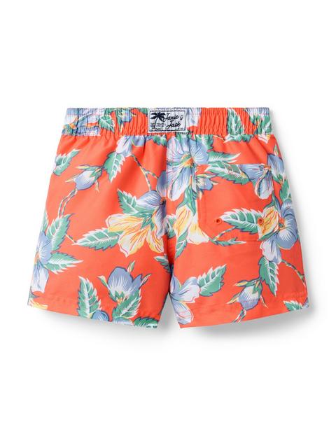Recycled Floral Swim Trunk