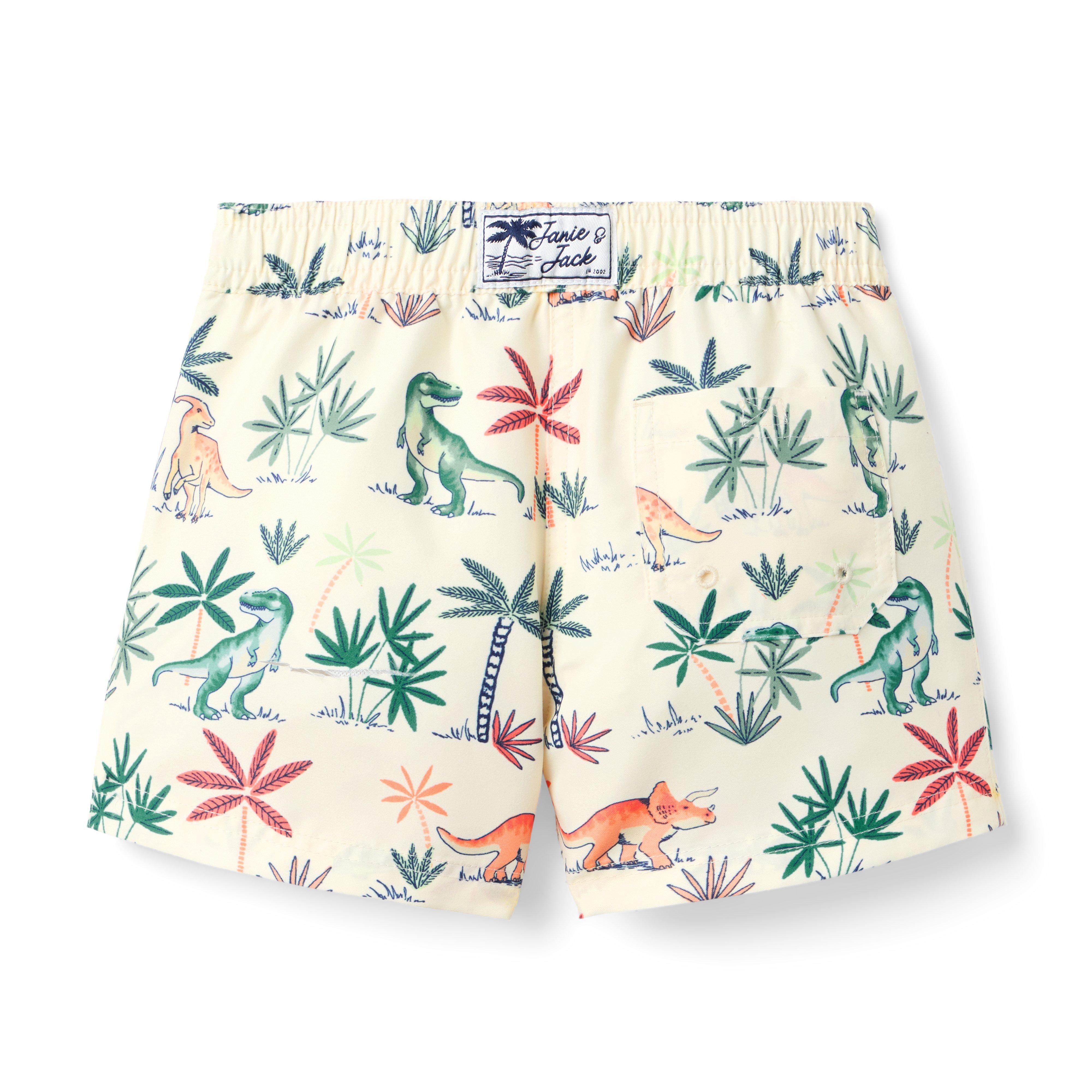 Recycled Dinosaur Swim Trunk image number 1