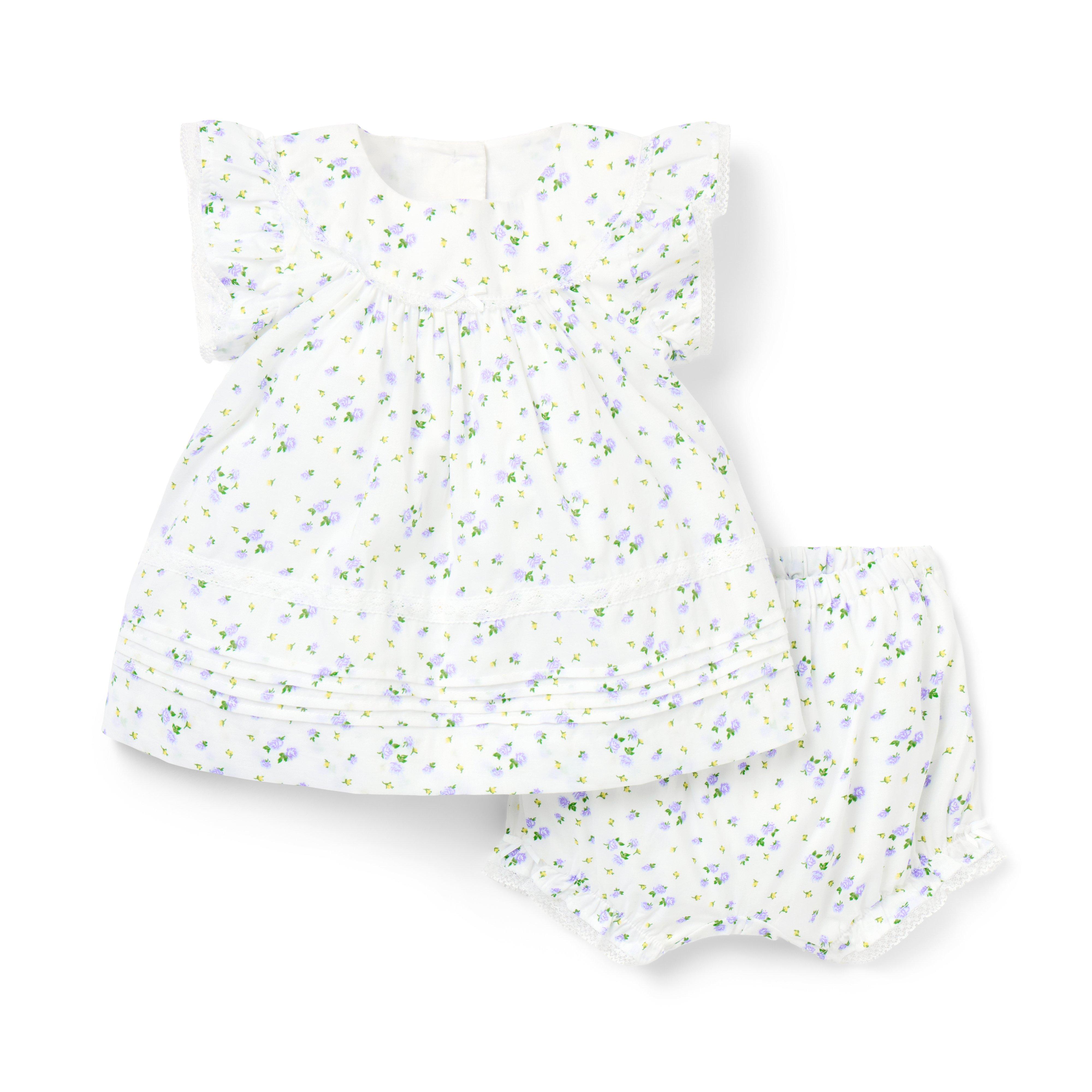 The Floral Pintuck Matching Baby Set