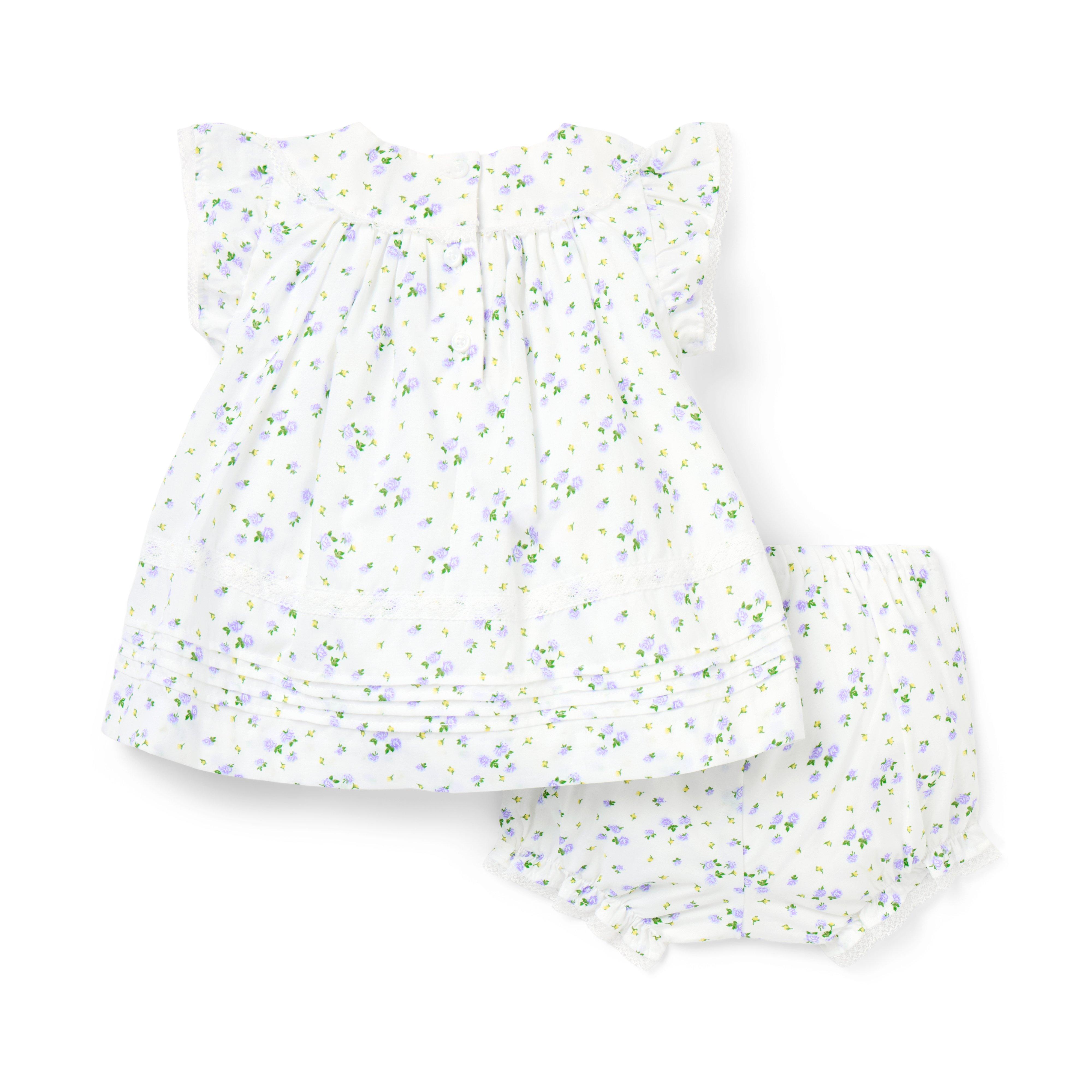 The Floral Pintuck Matching Baby Set image number 2