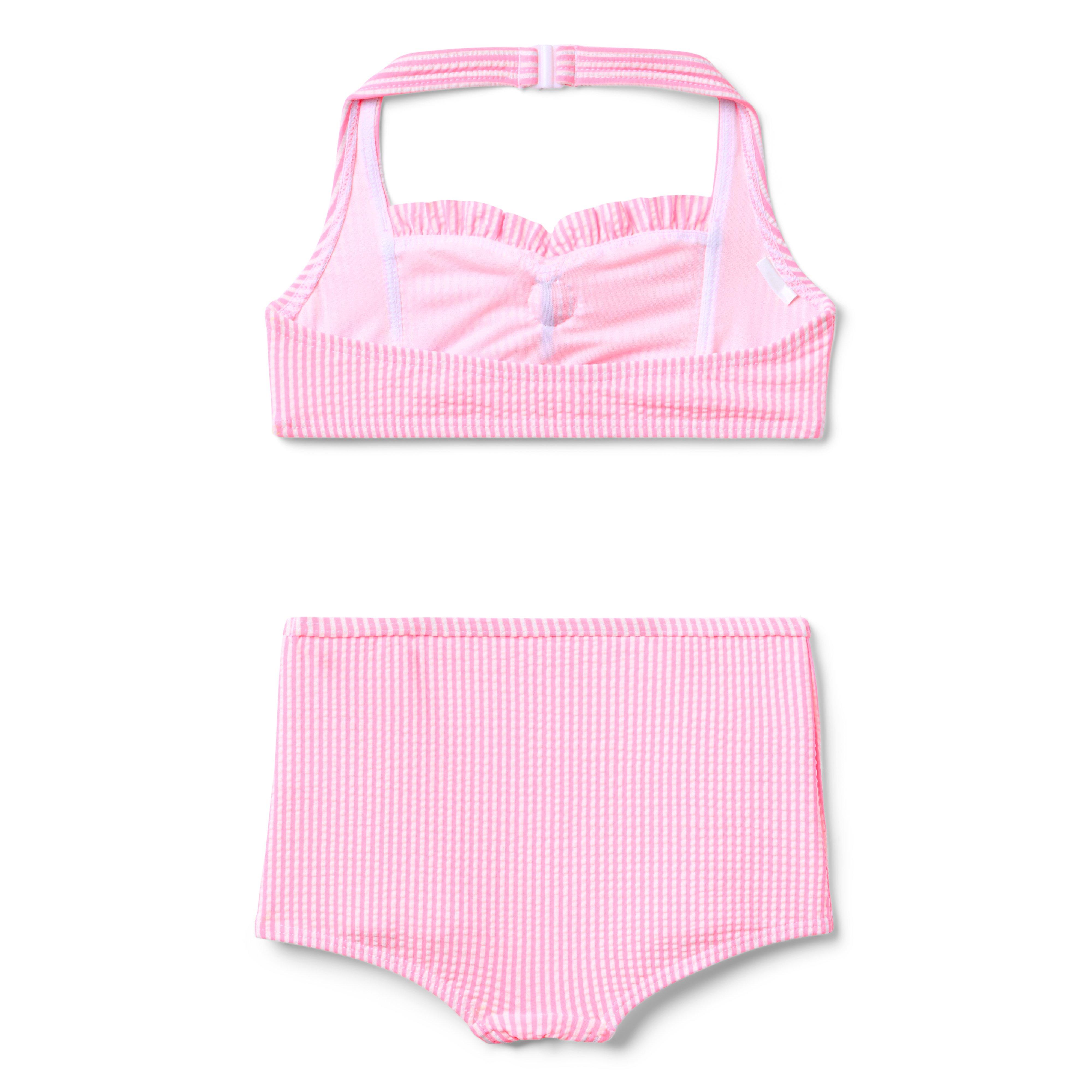 Recycled Striped Rosette 2-Piece Swimsuit image number 2