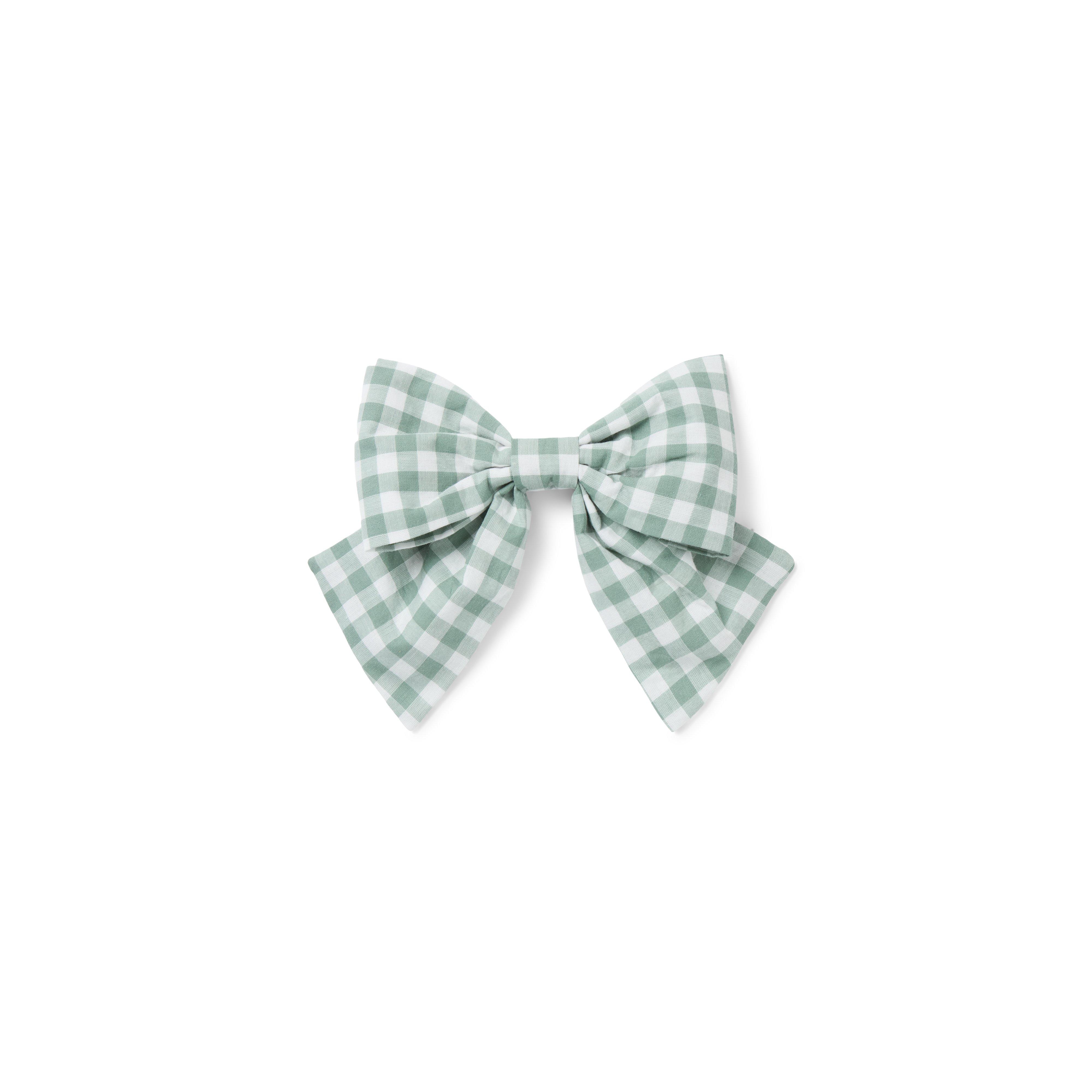 Gingham Bow Barrette