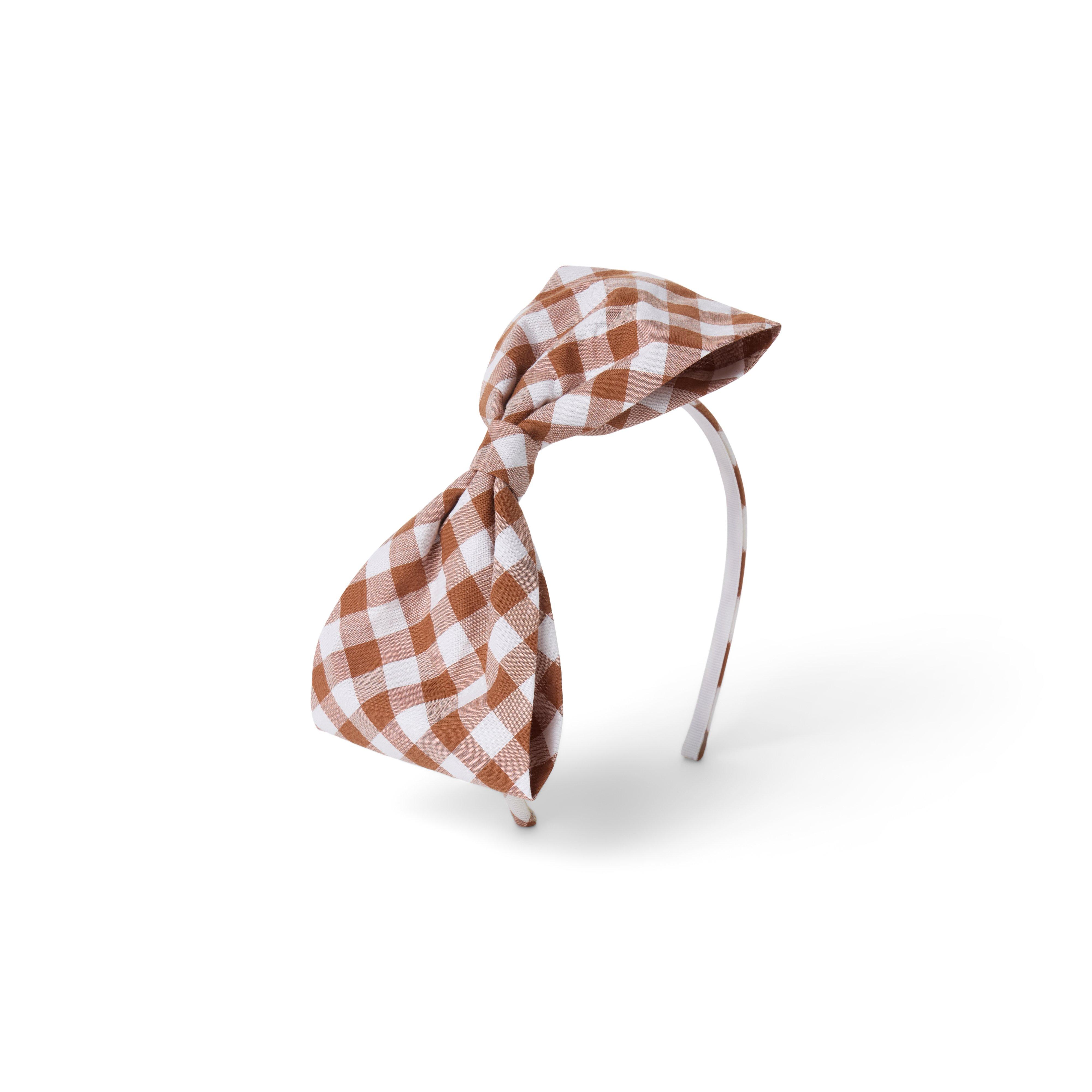 Gingham Bow Headband