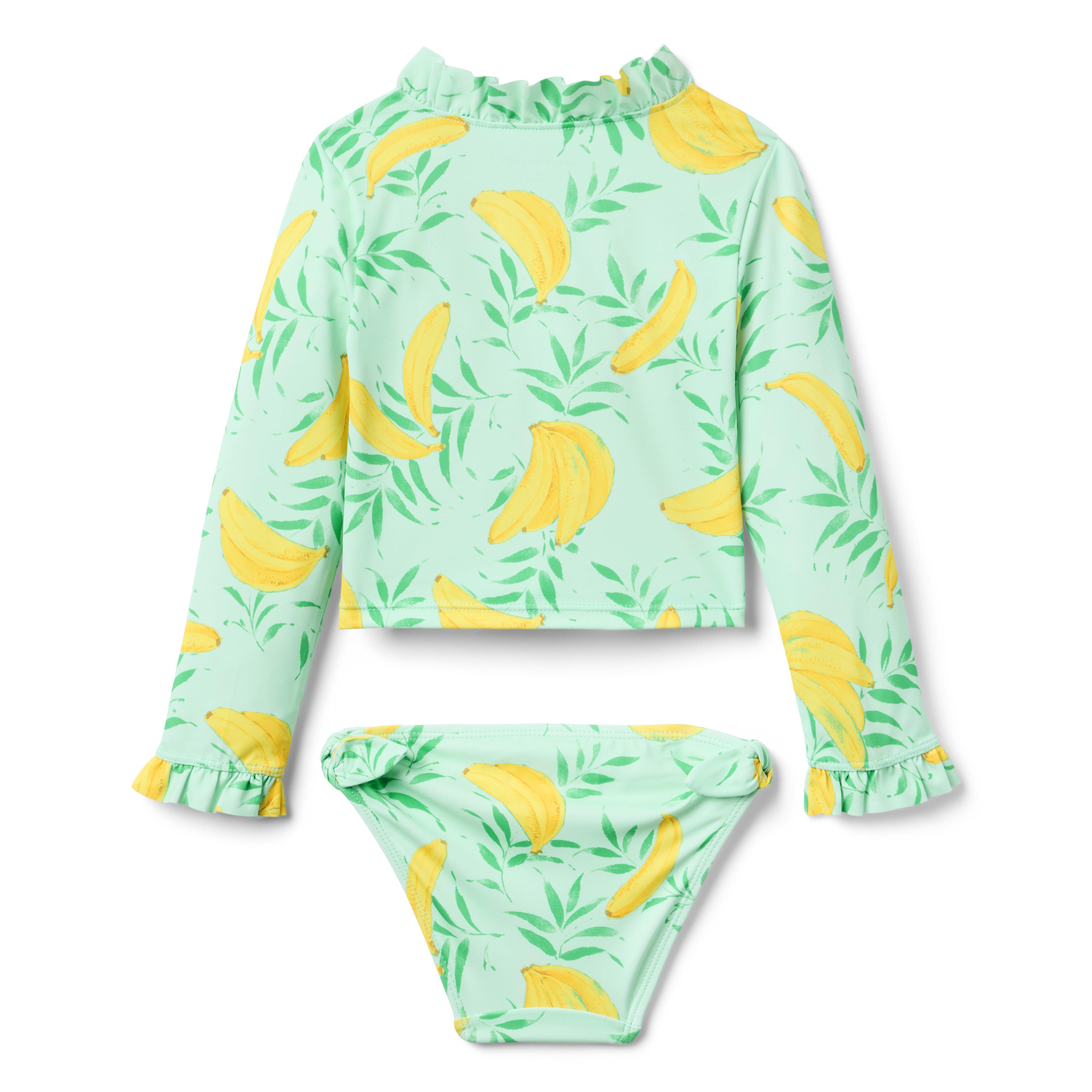 Recycled Banana Rash Guard Swimsuit image number 2