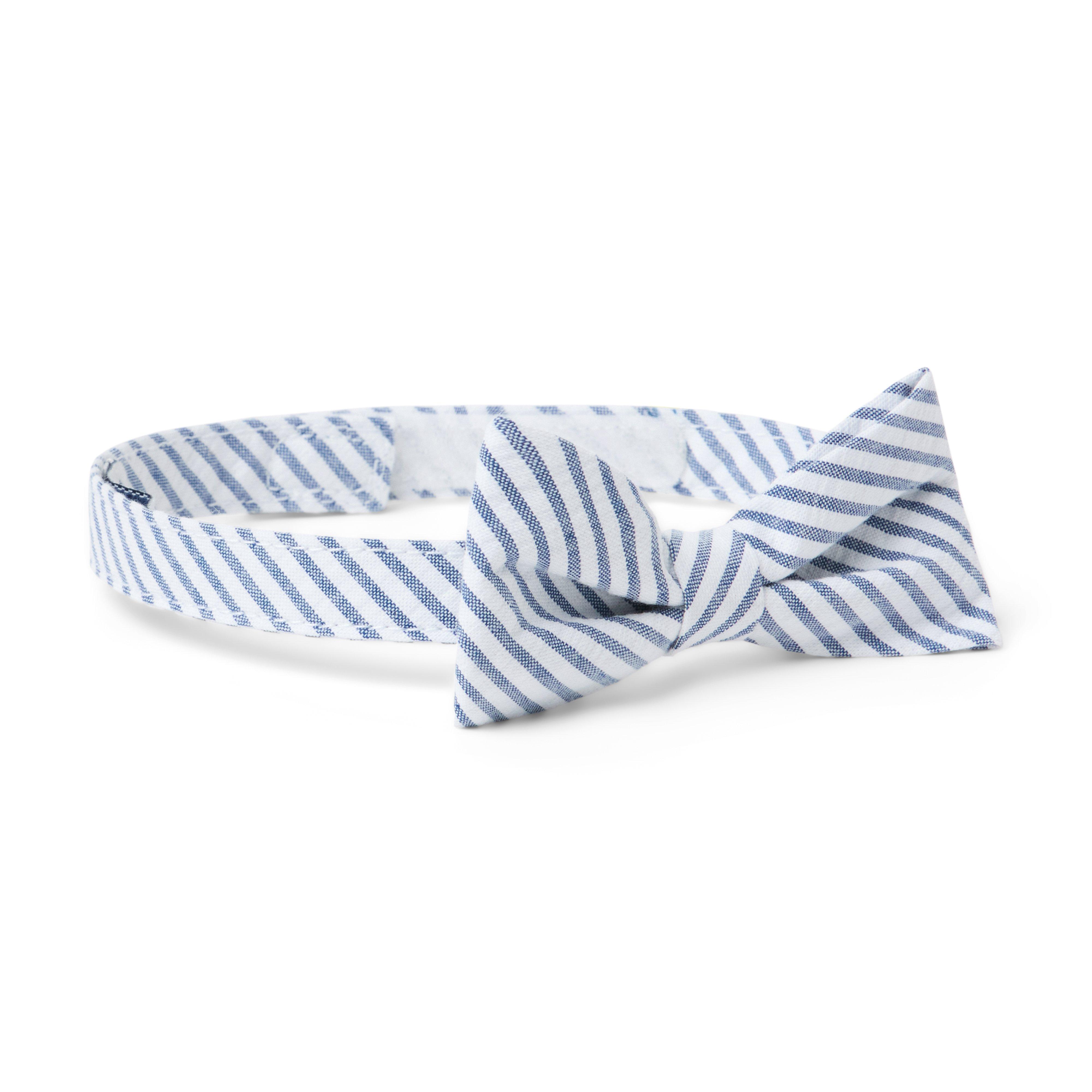 Striped Seersucker Bowtie