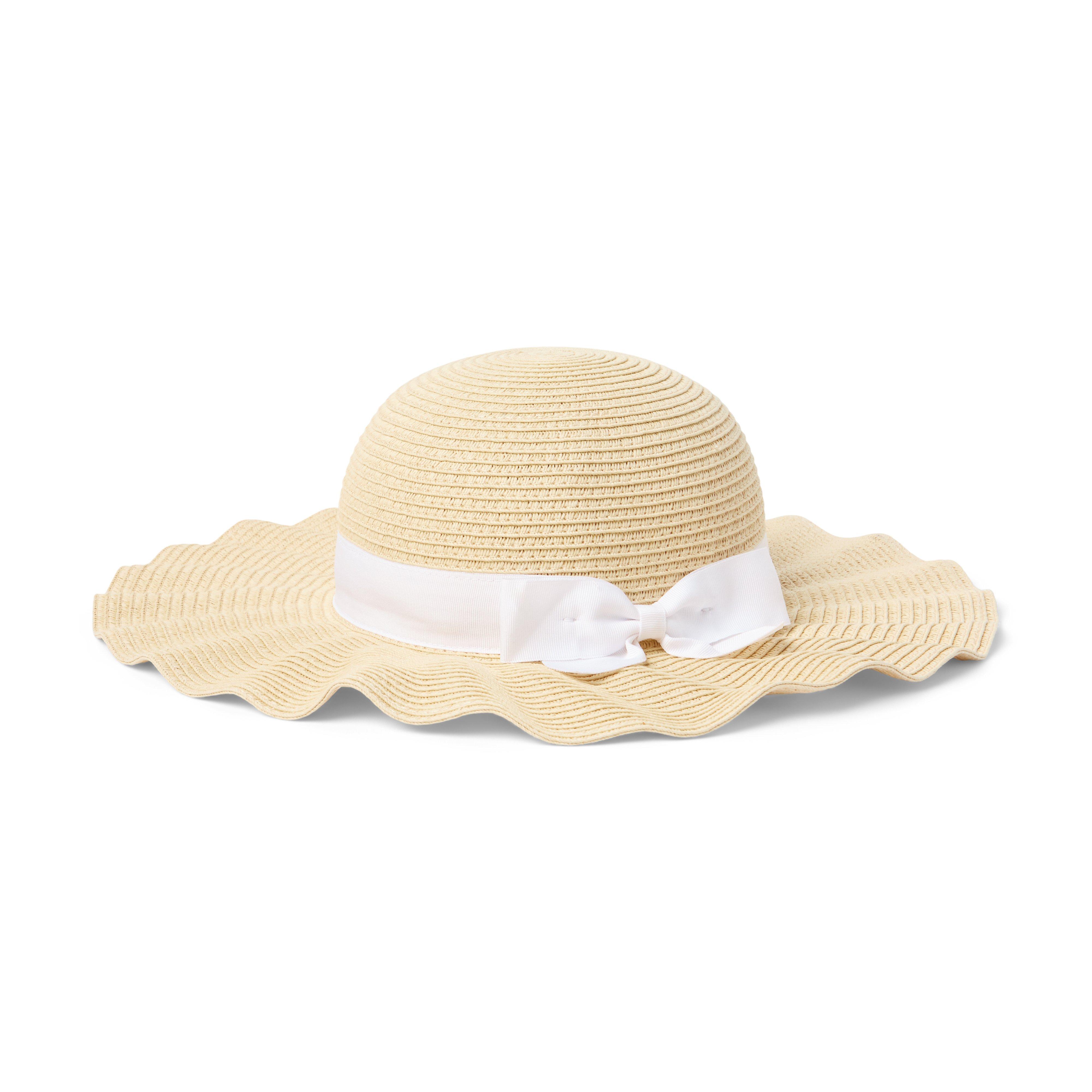 Ruffle Straw Sun Hat