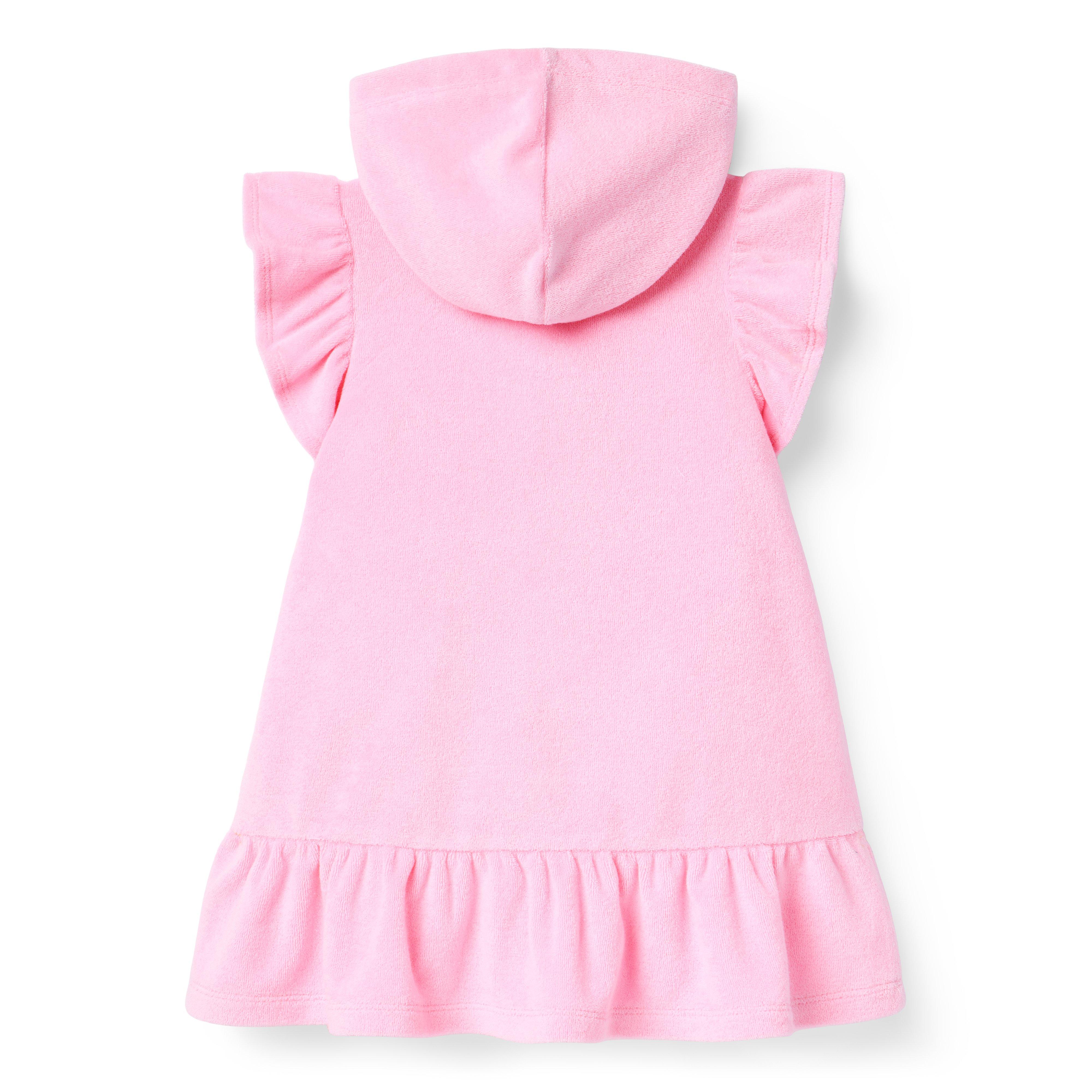 Hooded Terry Swim Cover-Up image number 1