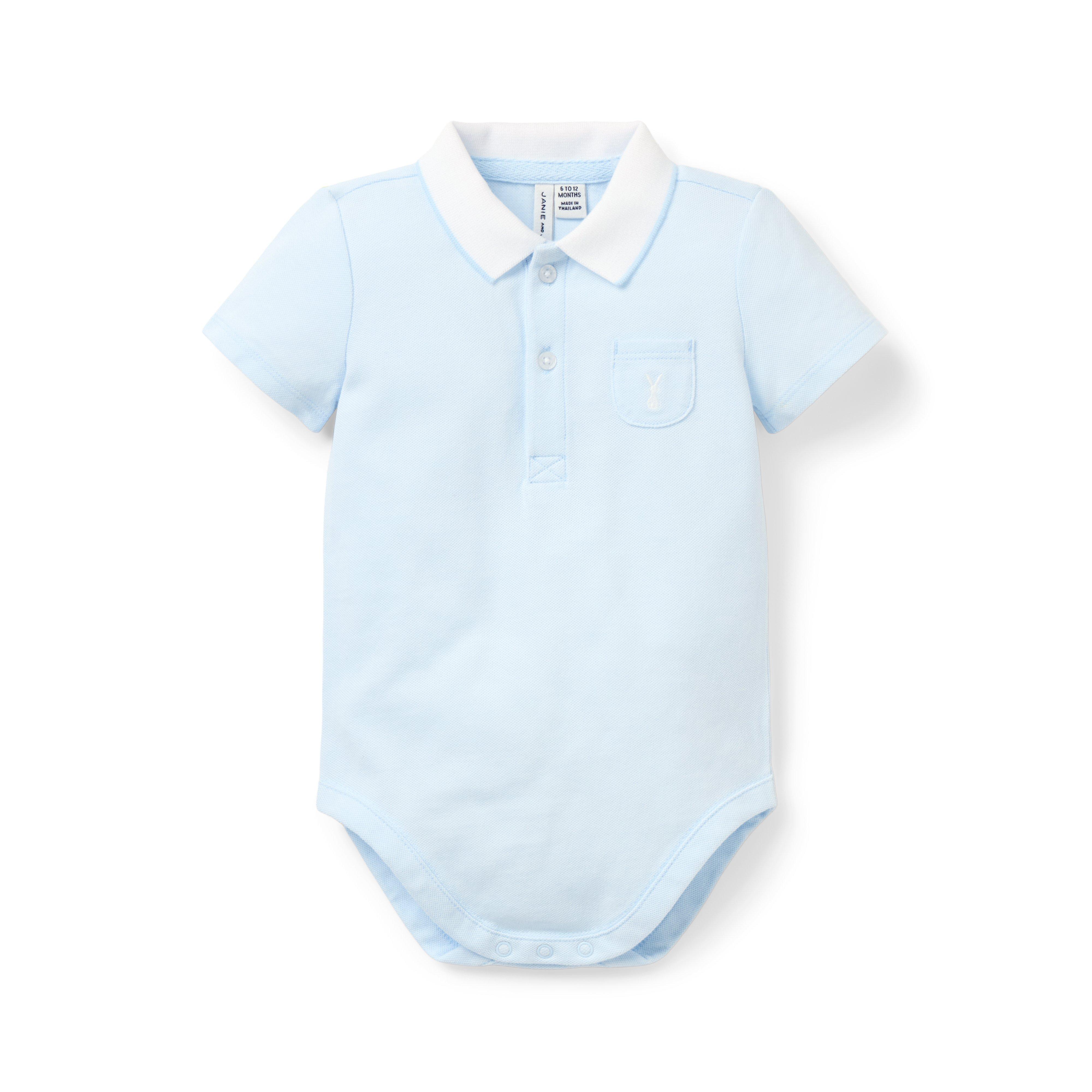 Baby Bunny Pique Polo Bodysuit