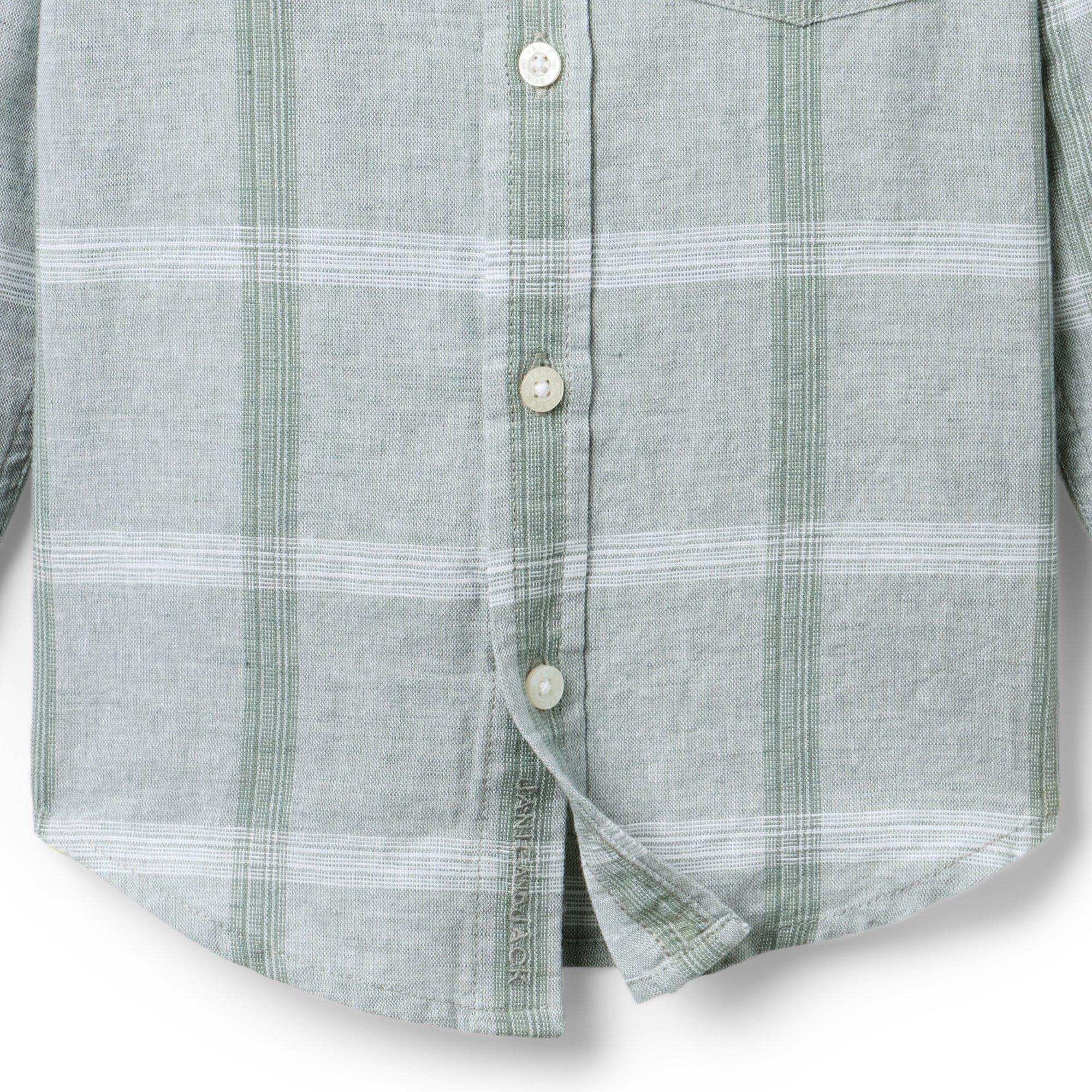 Plaid Linen-Cotton Shirt image number 1