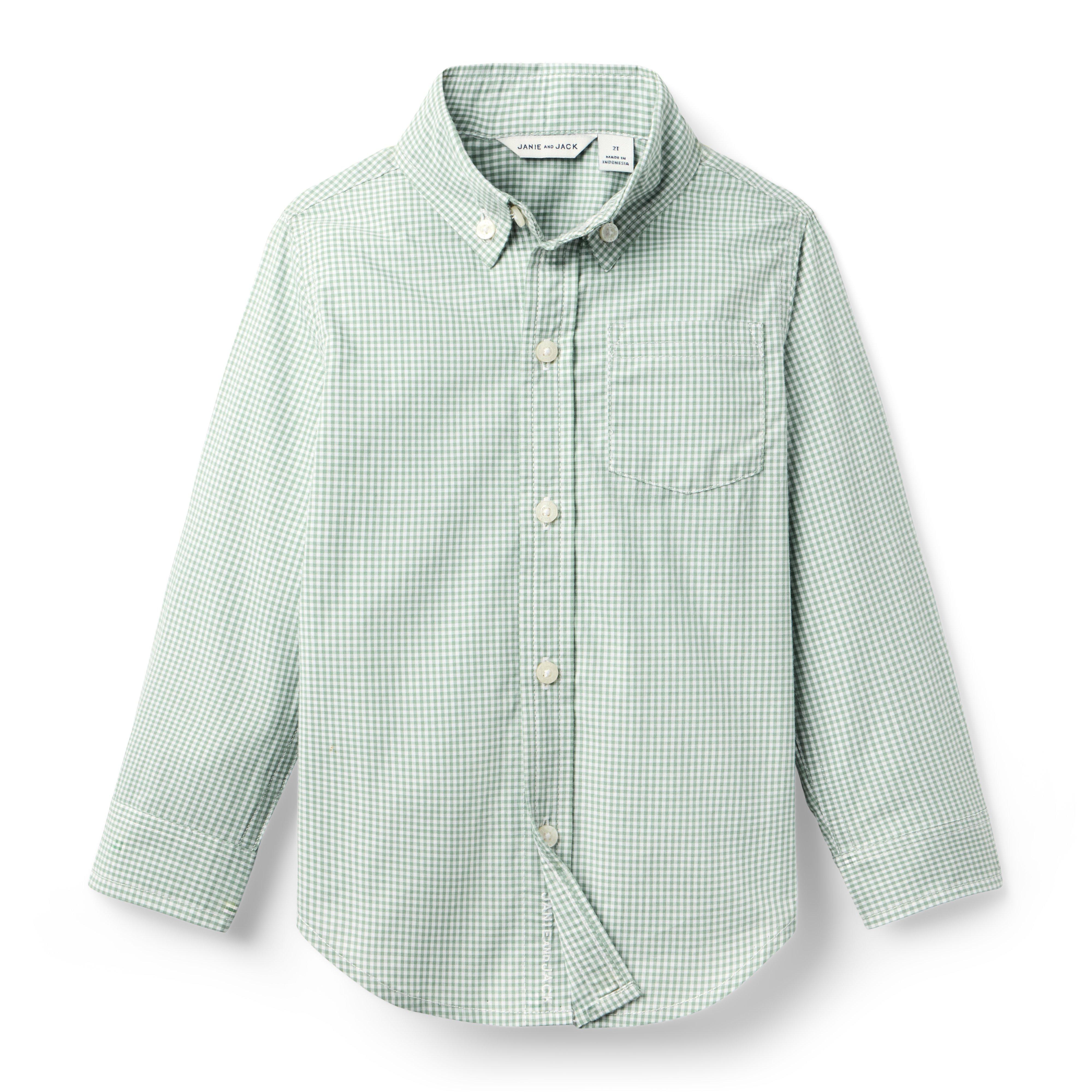 Gingham Poplin Shirt