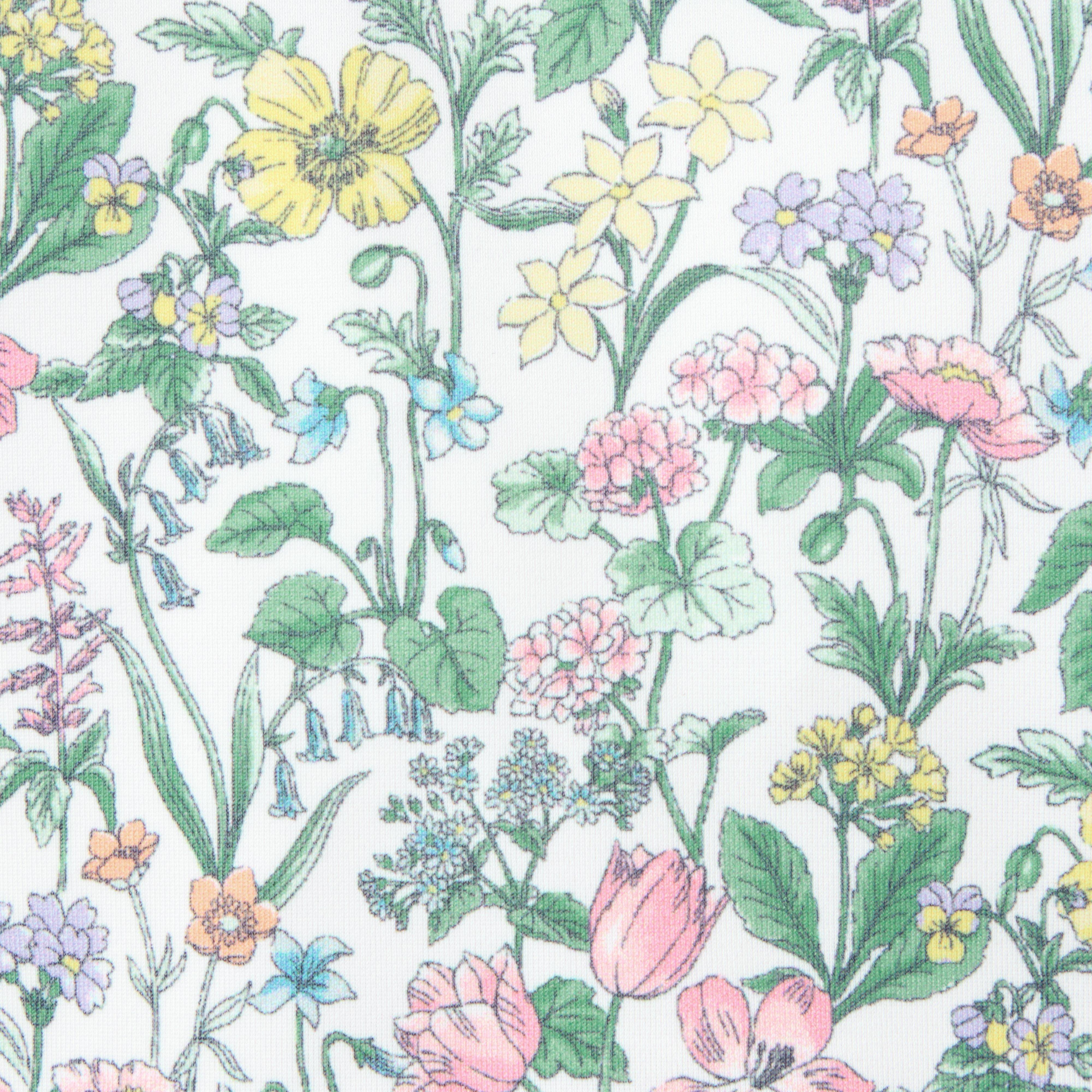 Recycled Floral Ruffle Rash Guard Swimsuit image number 1