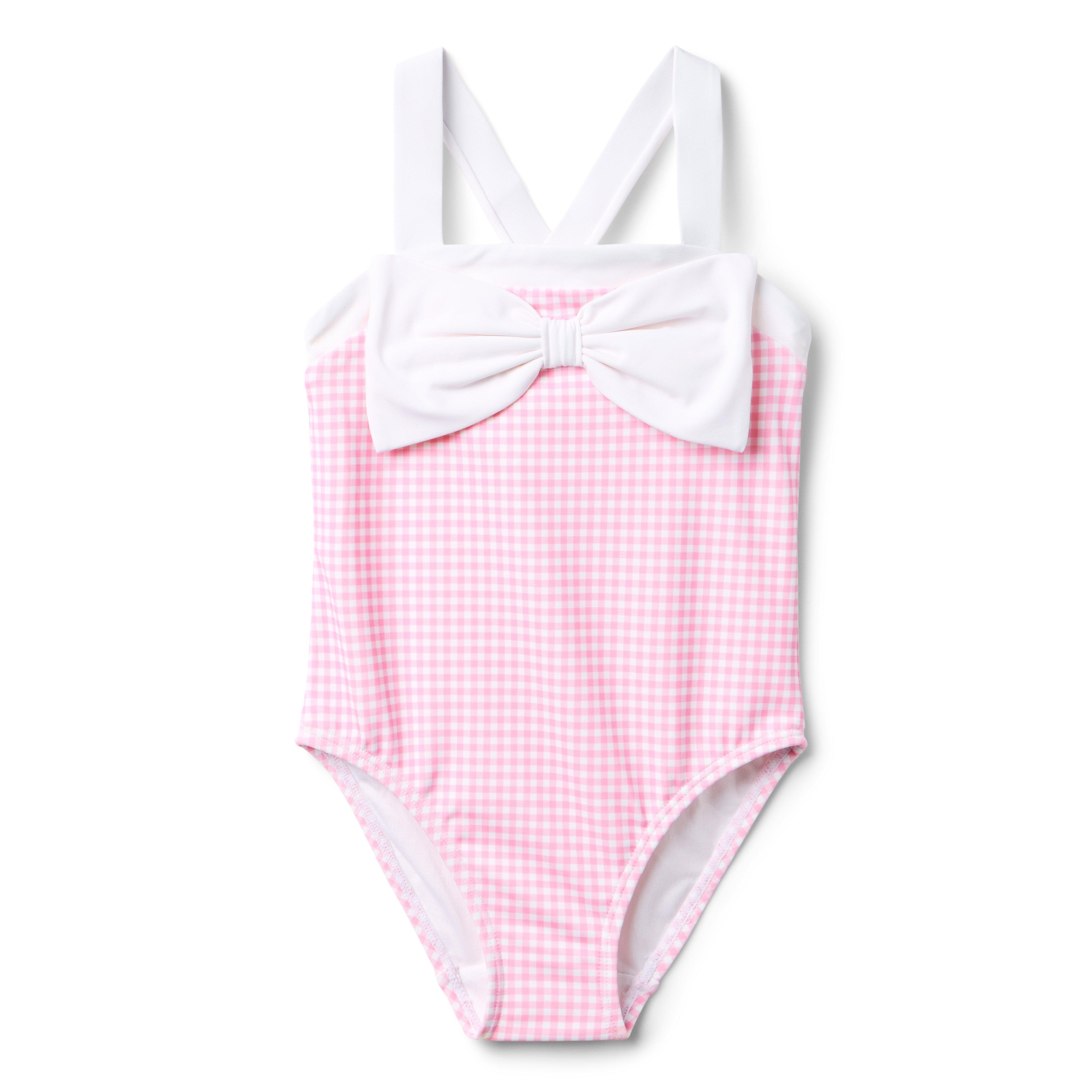 Recycled Gingham Bow Swimsuit 