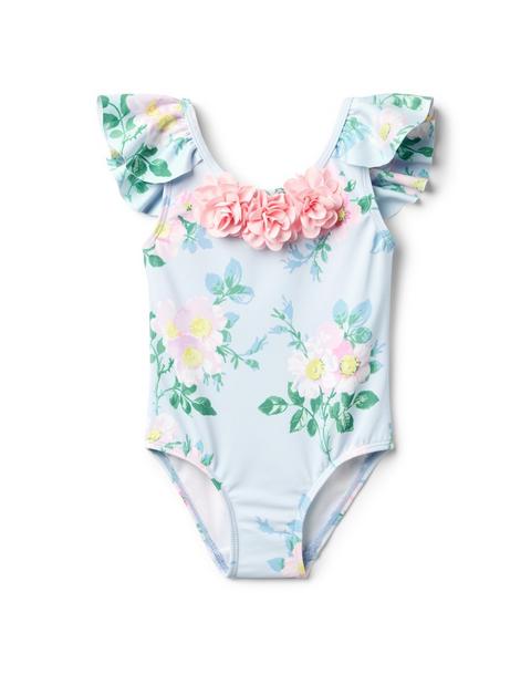 Recycled Floral Rosette Swimsuit