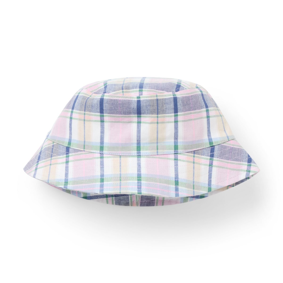 Панама Janie and Jack Plaid Bucket Hat для мальчиков, цвет: Белый клетчатый
