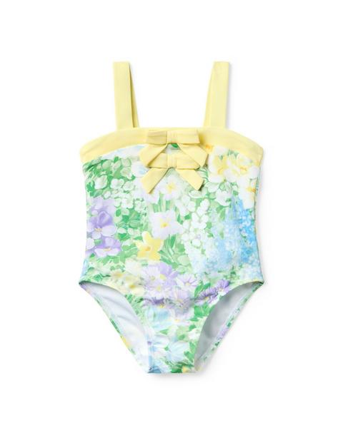 Recycled Floral Bow Swimsuit