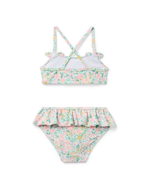 Recycled Ditsy Floral Ruffle 2-Piece Swimsuit