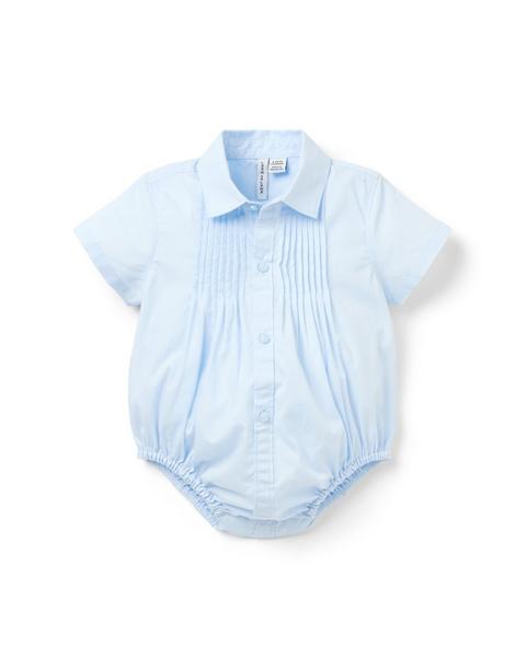 Baby Pintuck Poplin Bodysuit