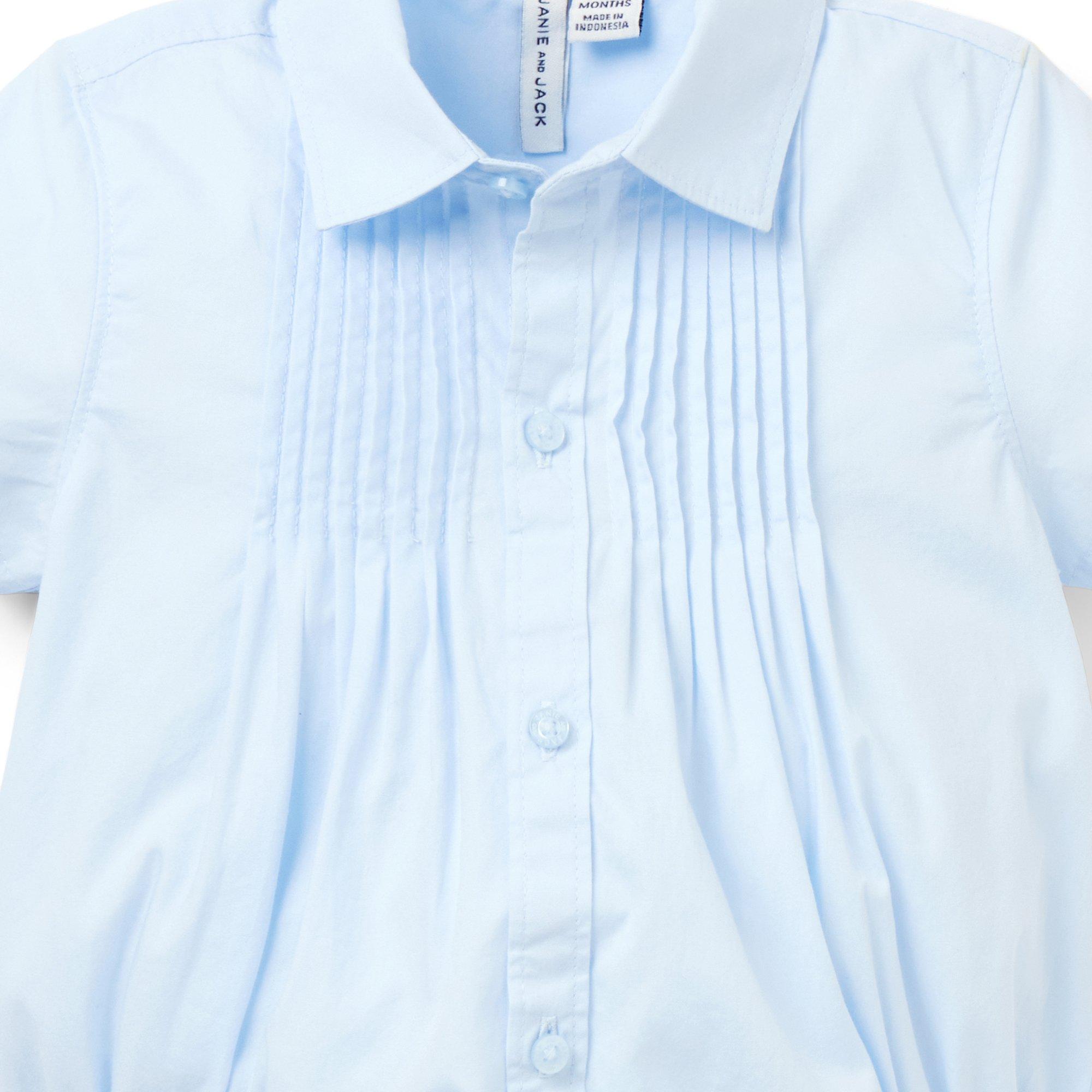 Baby Pintuck Poplin Bodysuit  image number 1