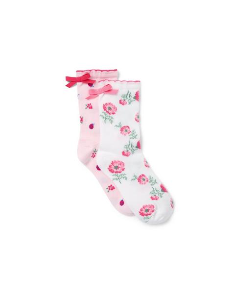 Ladybug And Floral Sock 2-Pack