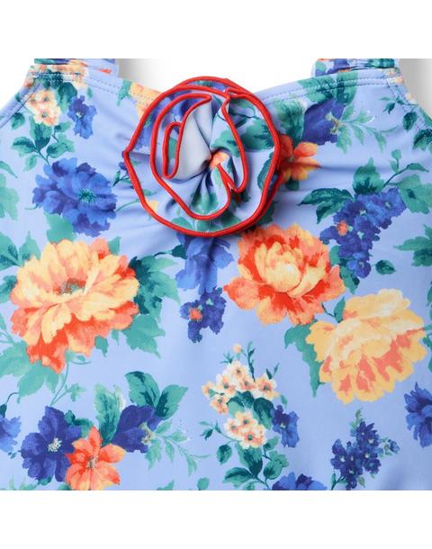 Recycled Floral Rosette Swimsuit