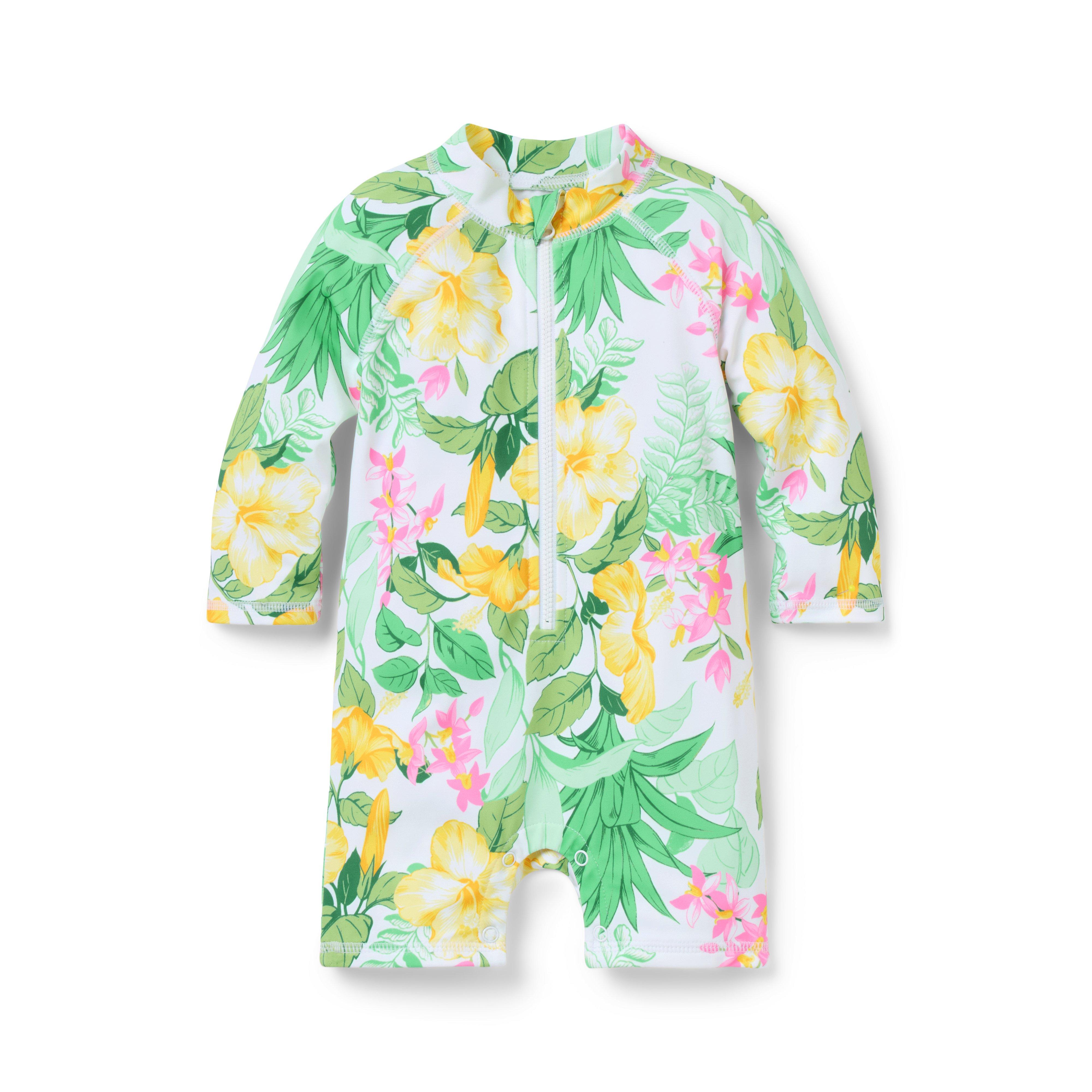 Baby Recycled Tropical Floral Swimsuit