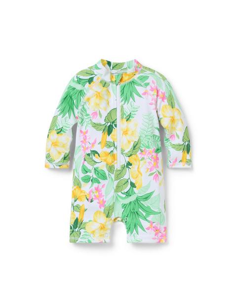 Baby Recycled Tropical Floral Swimsuit