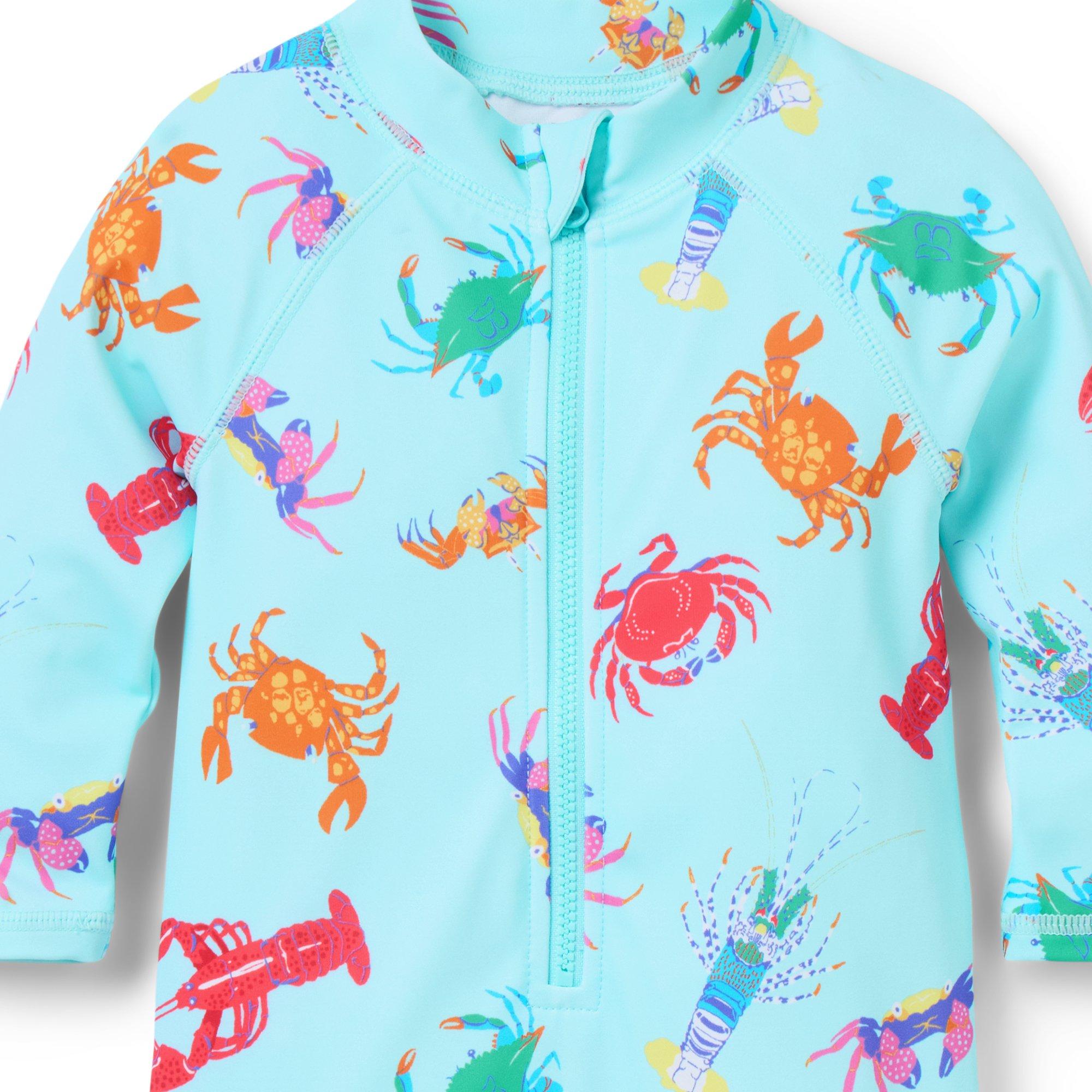 Baby Recycled Shellfish Rash Guard Swimsuit image number 1