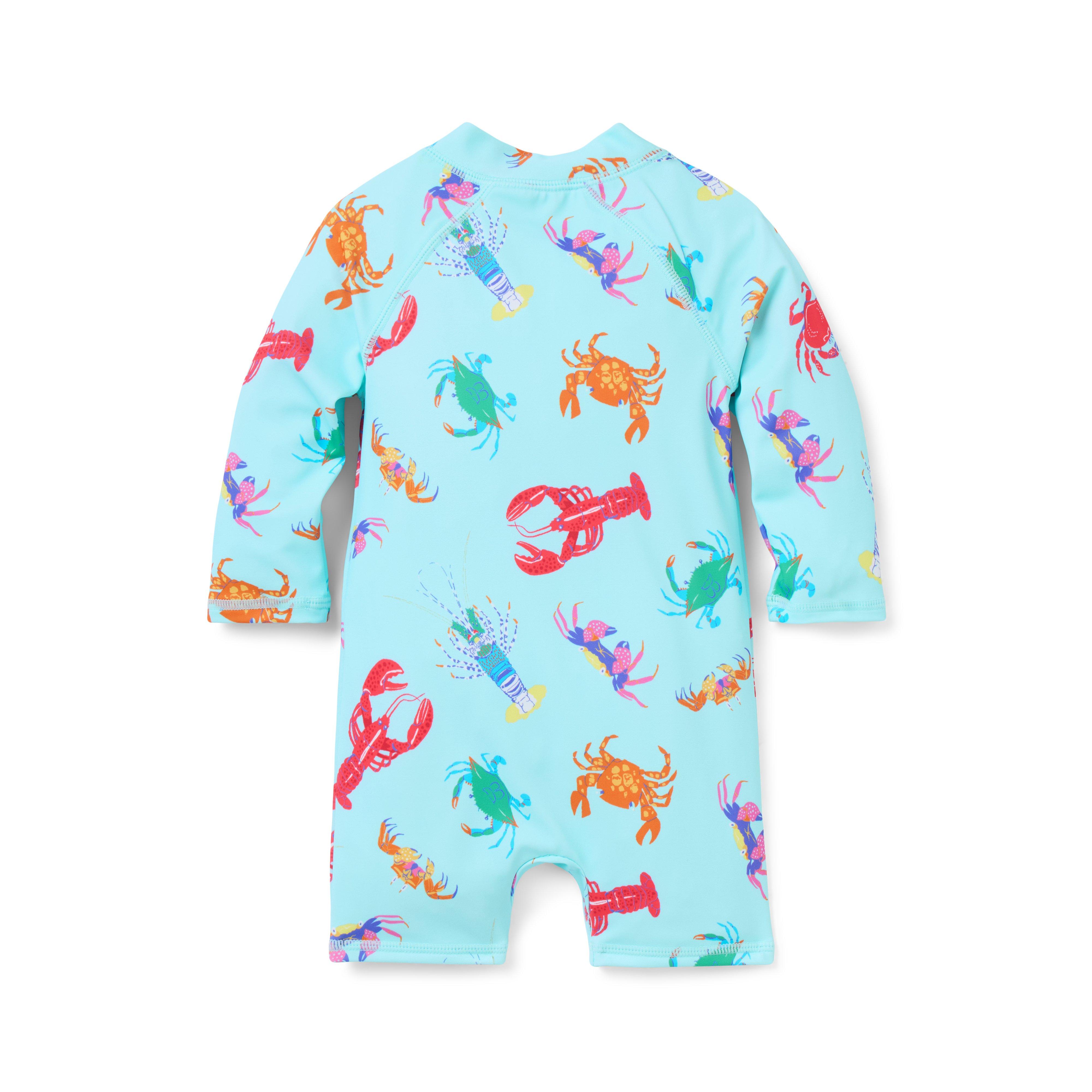 Baby Recycled Shellfish Rash Guard Swimsuit image number 2