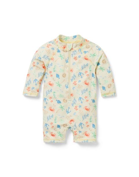 Baby Recycled Sea Friends Rash Guard Swimsuit