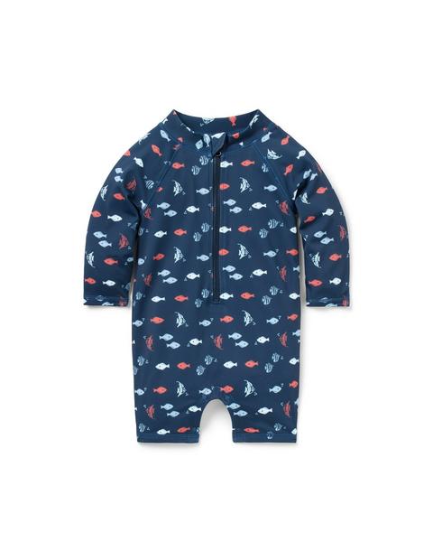 Baby Recycled Fish Rash Guard Swimsuit