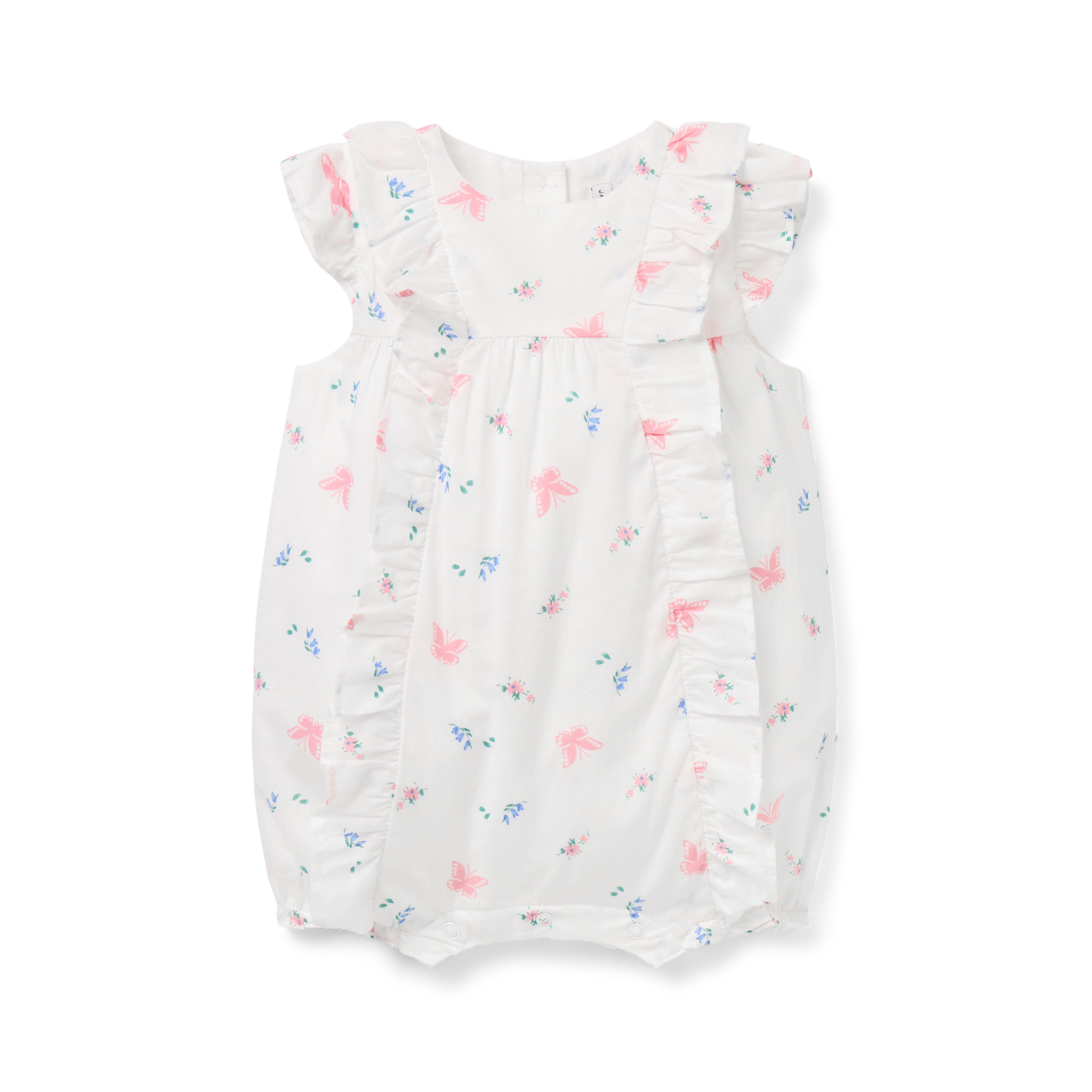 Baby Butterfly Ruffle Romper