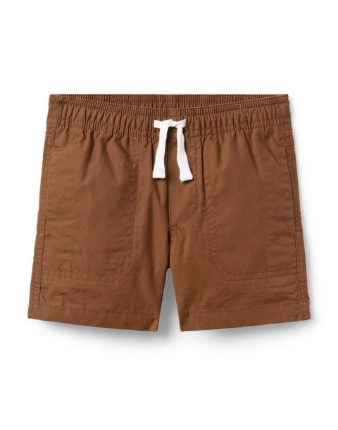 Poplin Pull-On Short