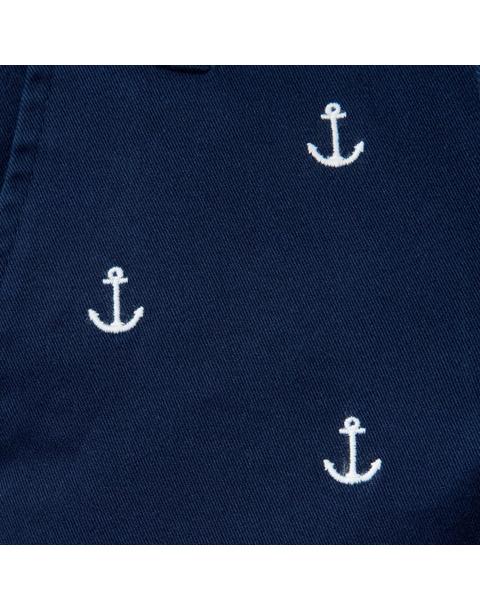 Embroidered Anchor Twill Short