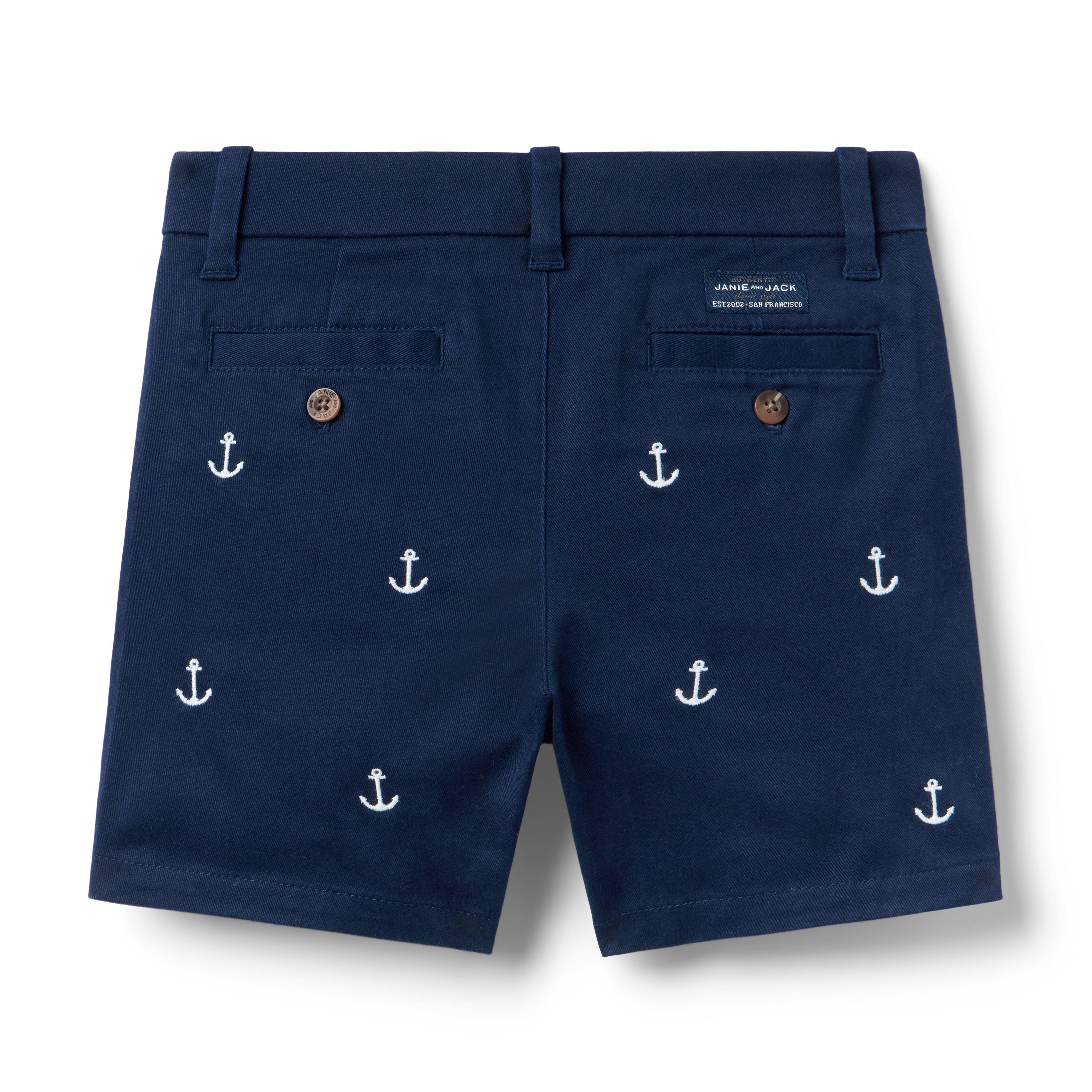 Embroidered Anchor Twill Short image number 2