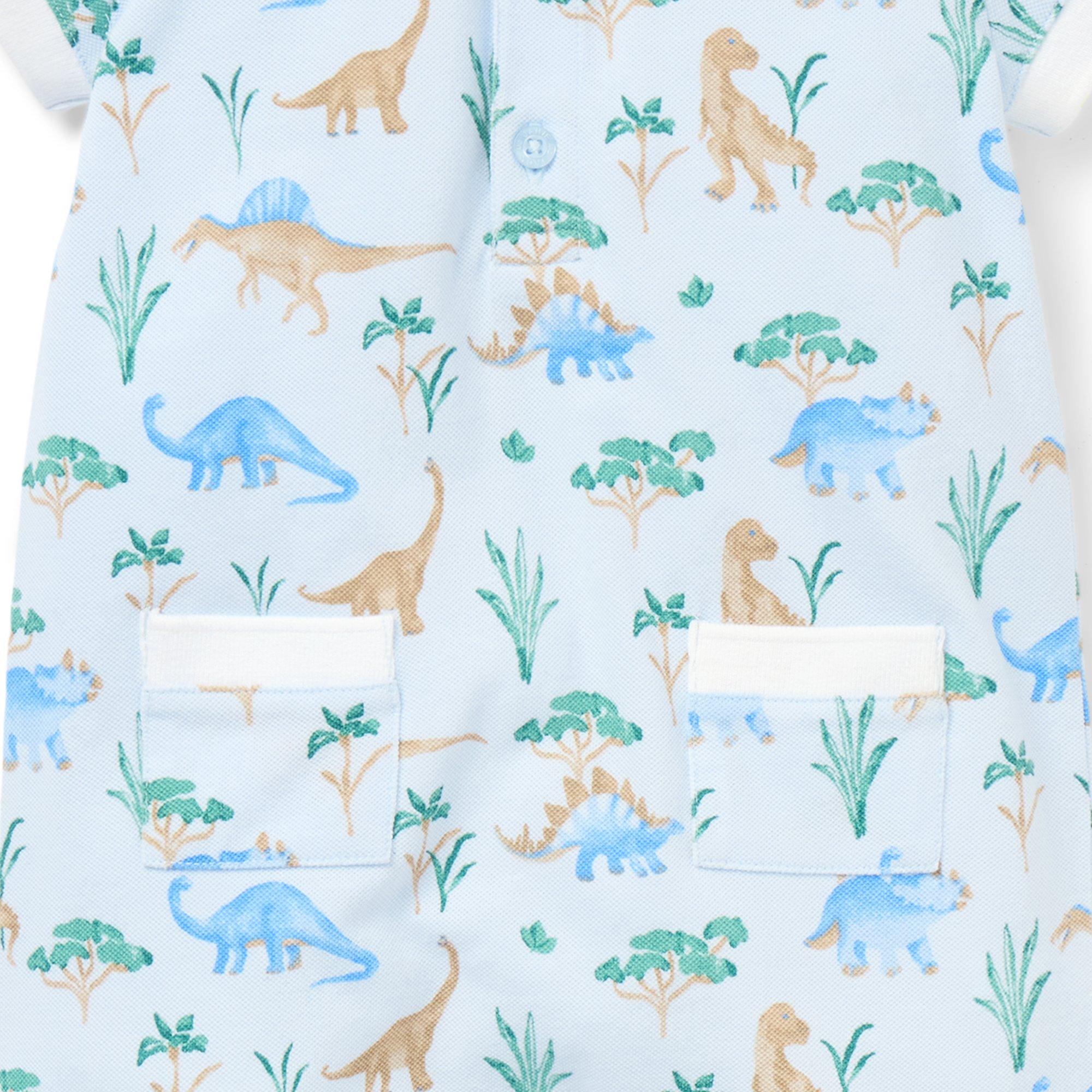 Baby Dinosaur Collared Romper image number 1