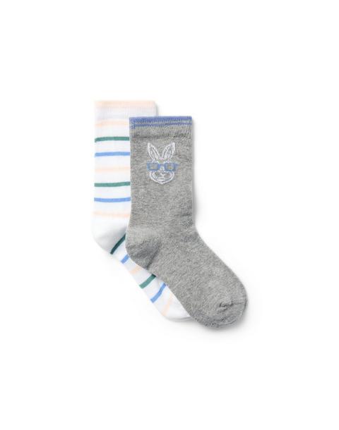 Bunny And Stripe Sock 2-Pack