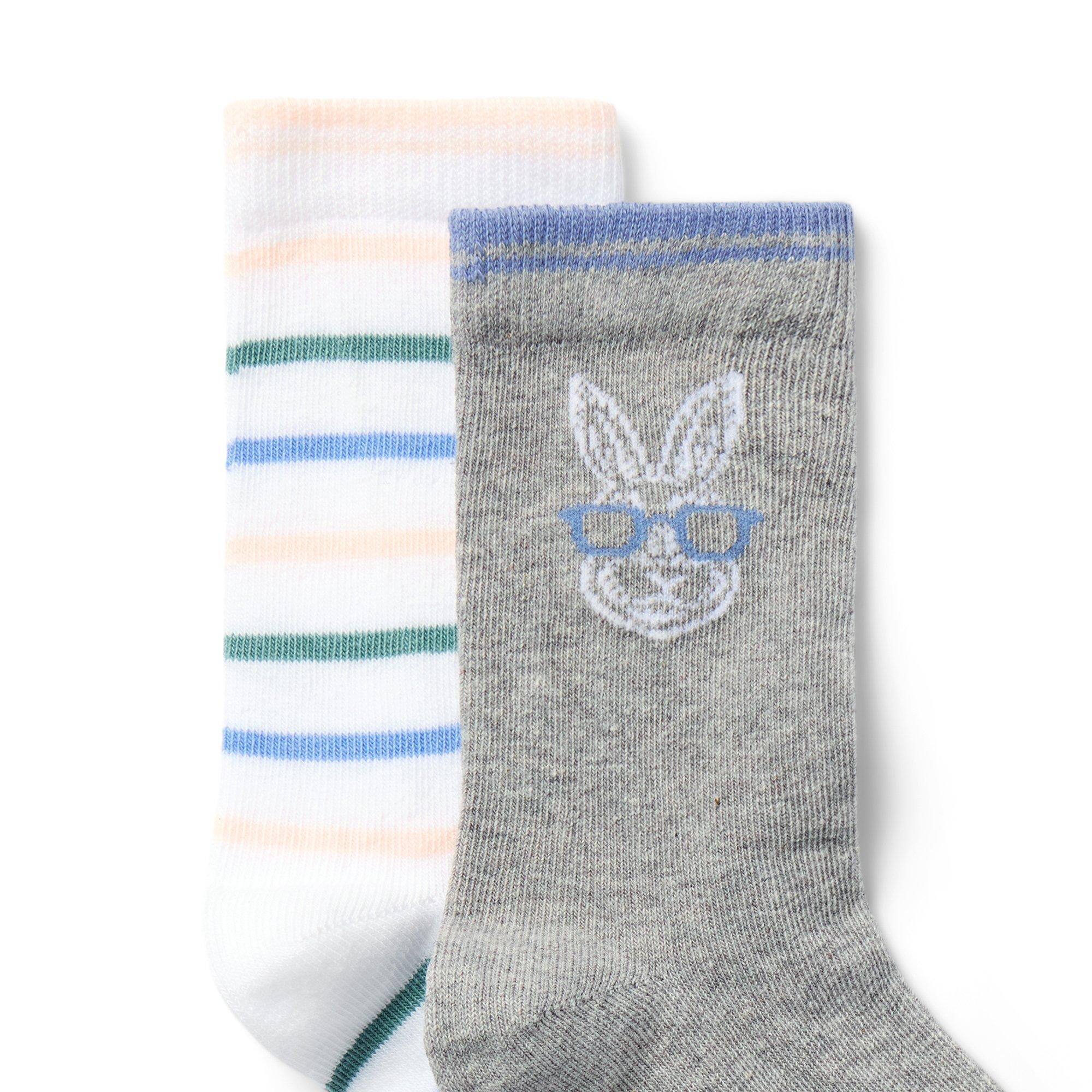 Bunny And Stripe Sock 2-Pack image number 1