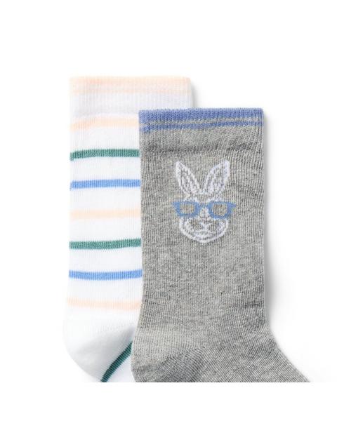 Bunny And Stripe Sock 2-Pack