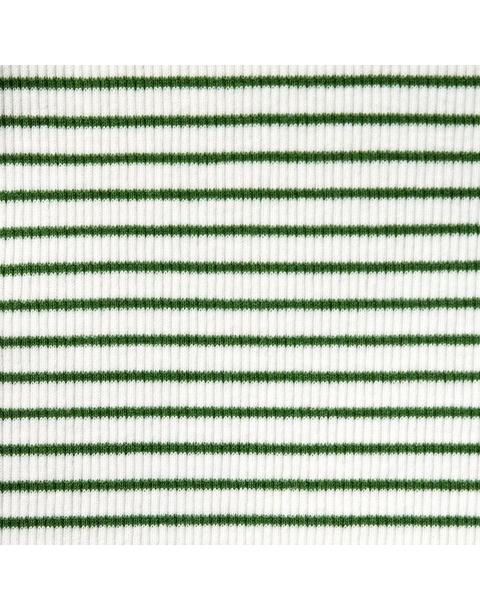 Striped Ribbed Puff Sleeve Top