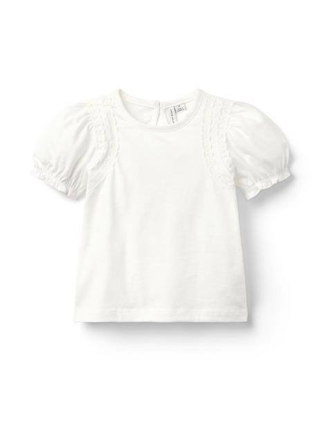 The Classic Crochet Trim Top