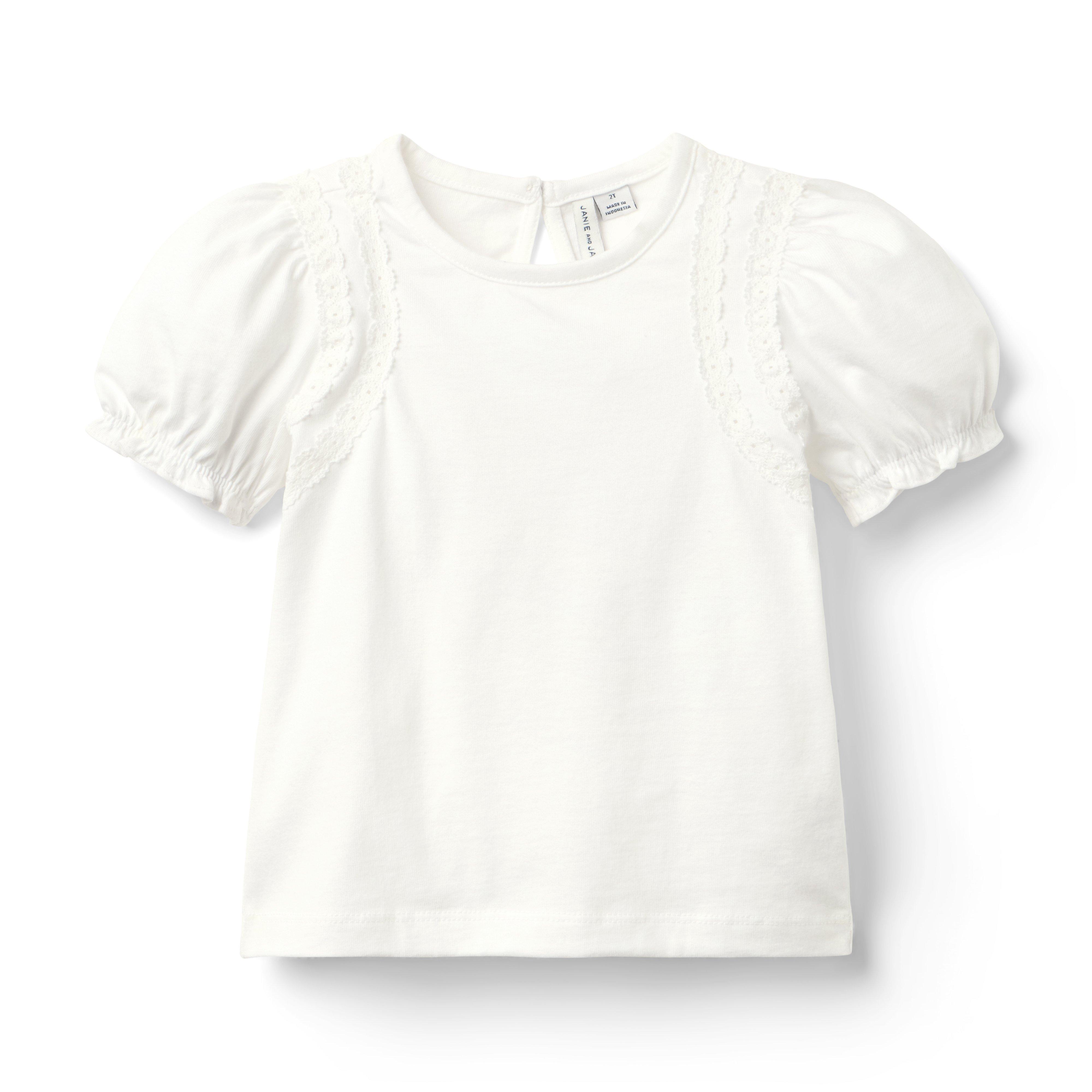 The Classic Crochet Trim Top